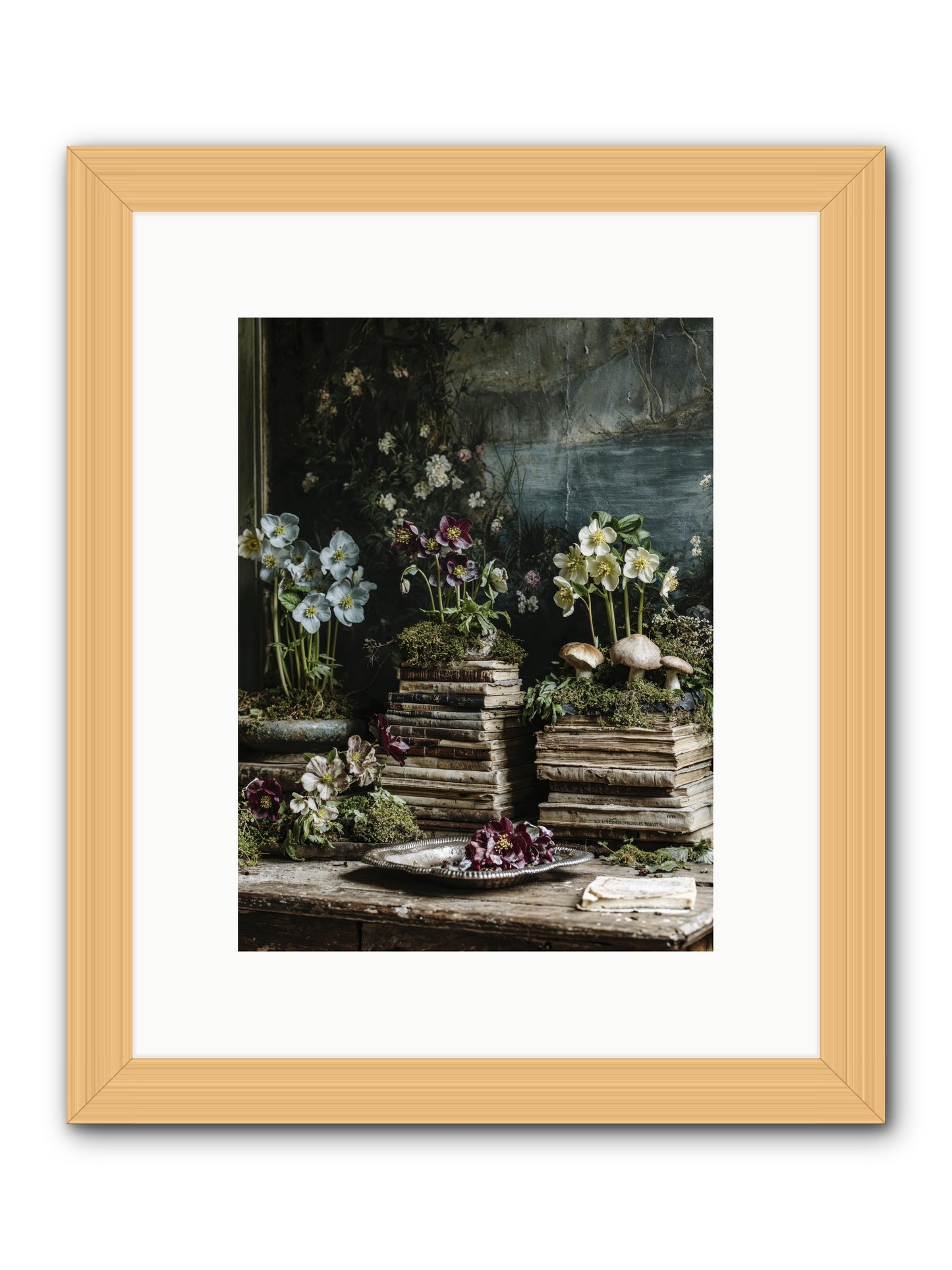 Seraphina -- Framed Print - Natural 9x12