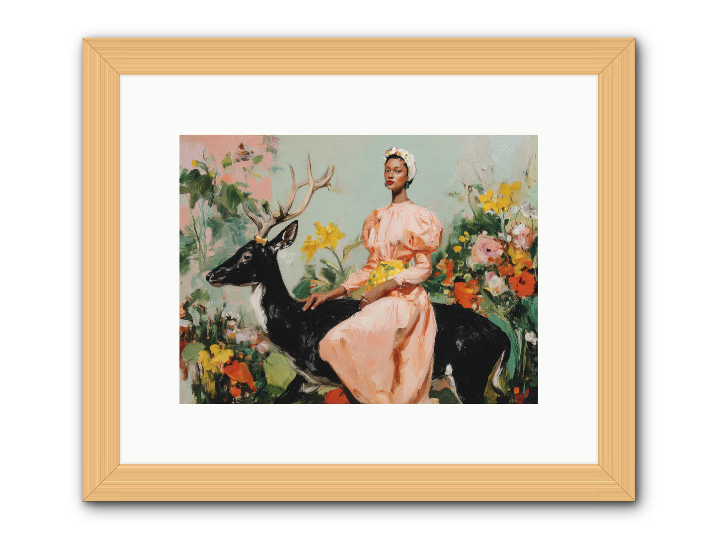 Seraphina’s Archive-REZ -- Framed Print - Natural 12x9