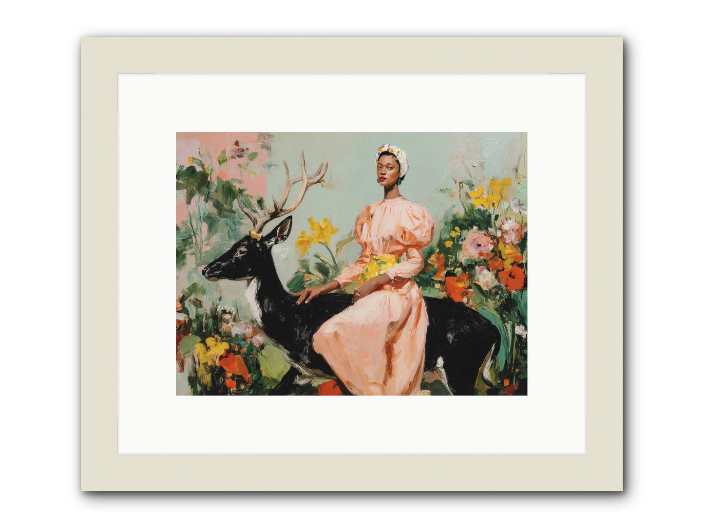 Seraphina’s Archive-REZ -- Framed Print - White 12x9