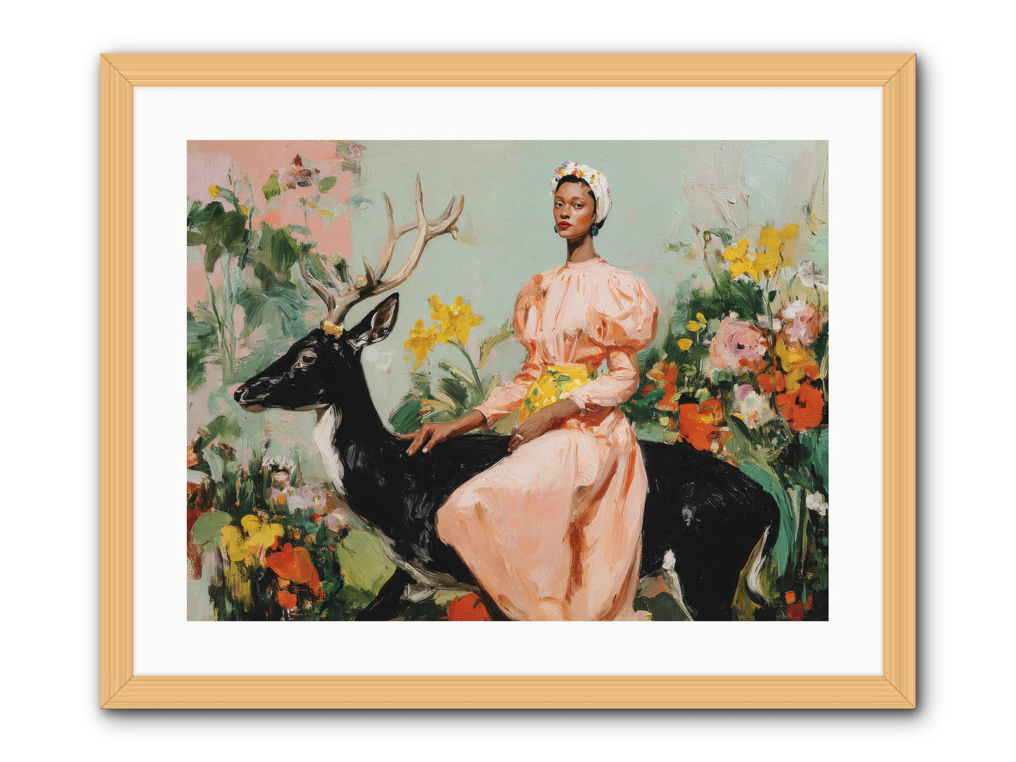 Seraphina’s Archive-REZ -- Framed Print - Natural 24x18