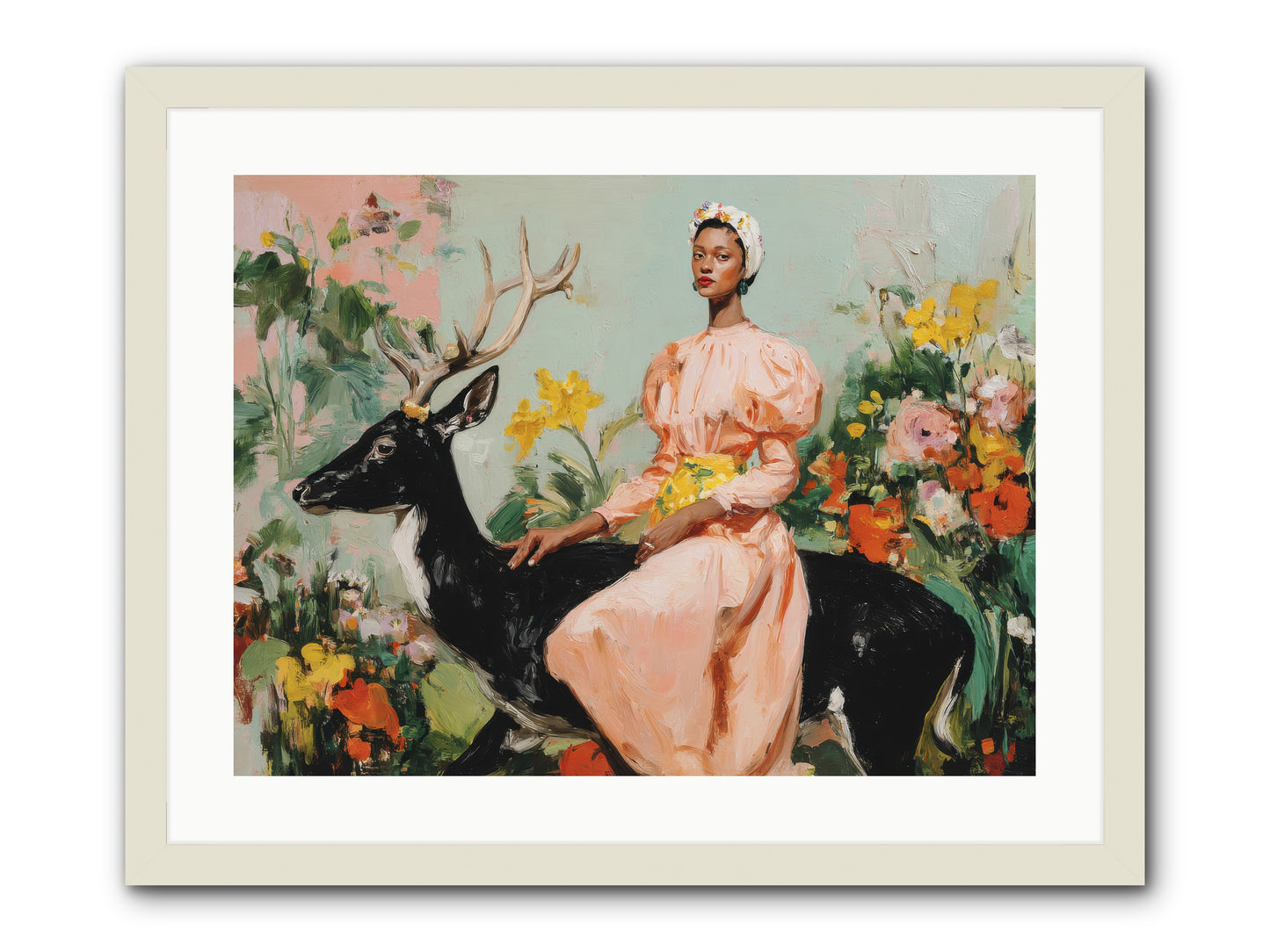 Seraphina’s Archive-REZ -- Framed Print - White 24x18