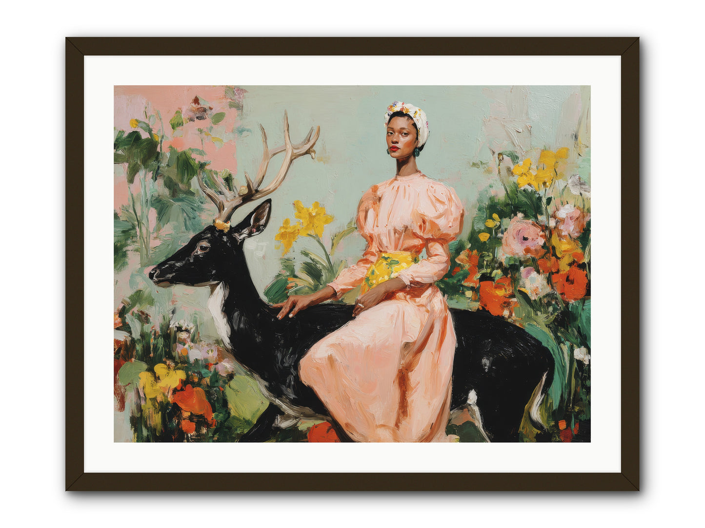 Seraphina’s Archive-REZ -- Framed Print - Black 32x24