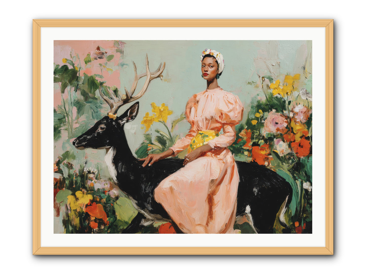 Seraphina’s Archive-REZ -- Framed Print - Natural 40x30