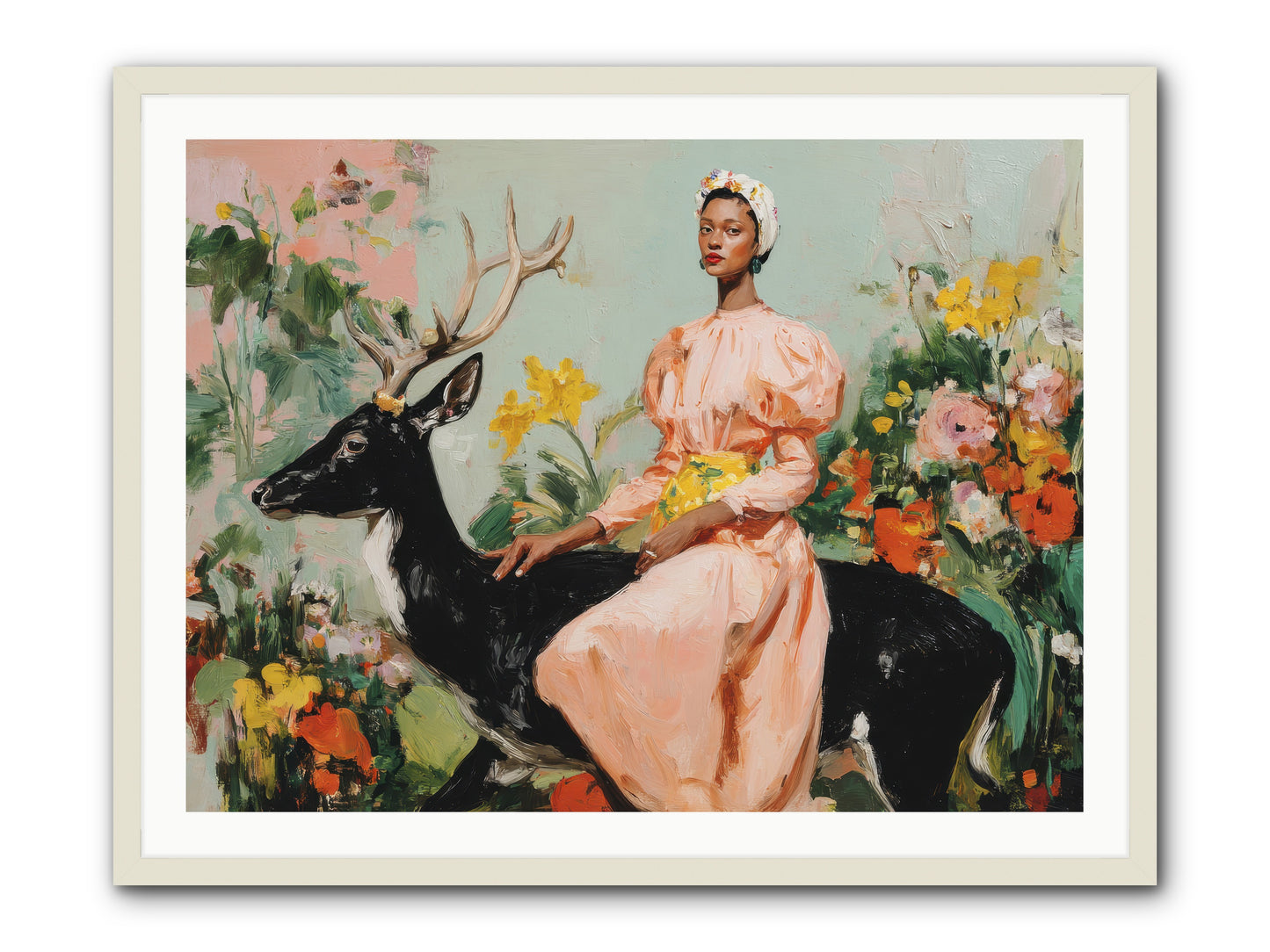 Seraphina’s Archive-REZ -- Framed Print - White 40x30