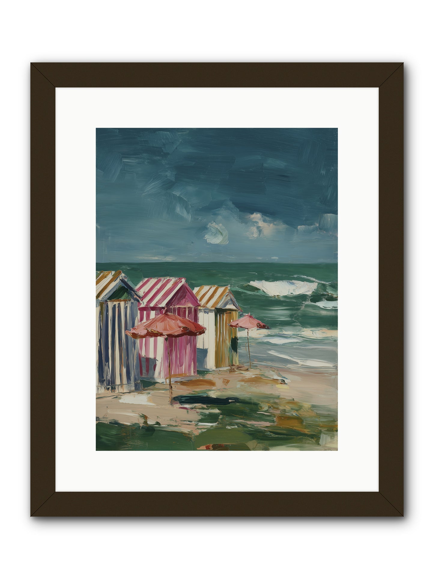 Serenaded by Waves -- Framed Print - Black 12x16