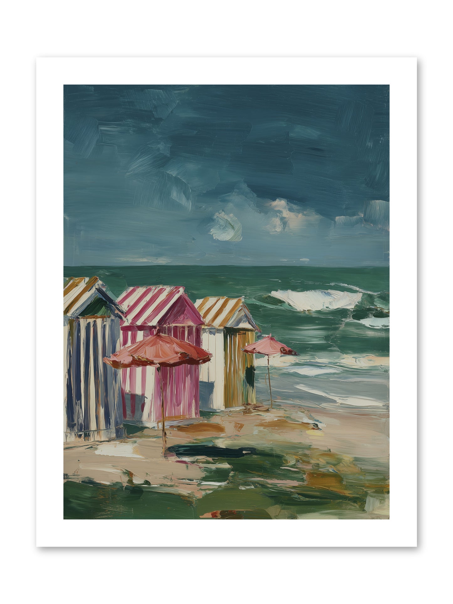 Serenaded by Waves -- Loose Canvas Print 12x16