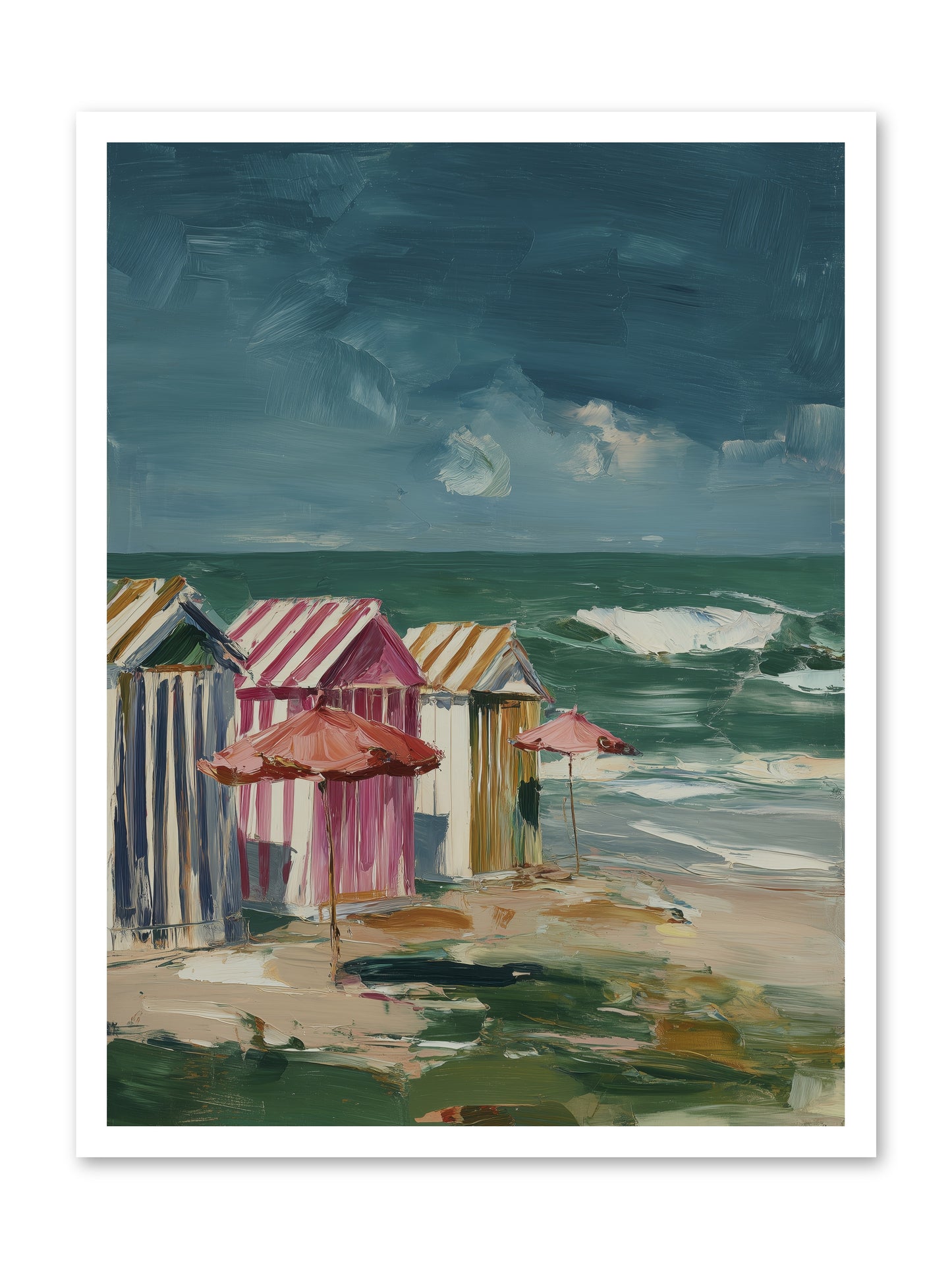 Serenaded by Waves -- Loose Canvas Print 24x32