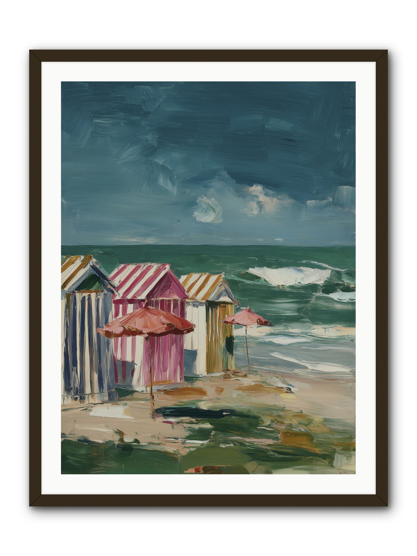 Serenaded by Waves -- Framed Print - Black 30x40