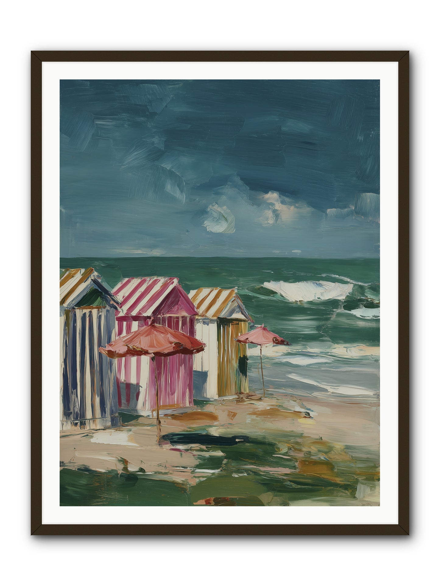 Serenaded by Waves -- Framed Print - Black 36x48