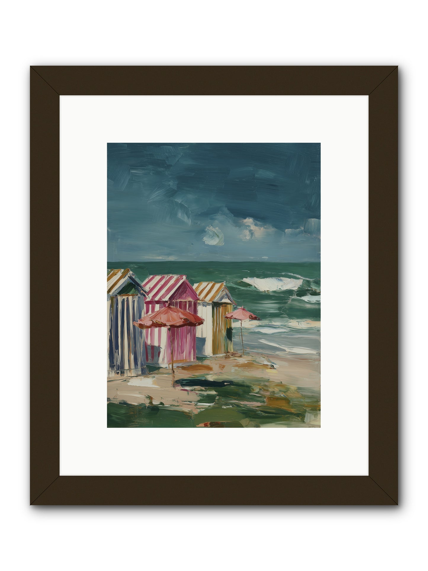 Serenaded by Waves -- Framed Print - Black 9x12