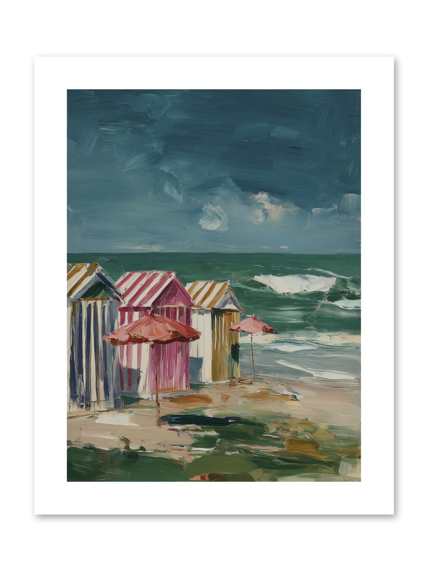 Serenaded by Waves -- Loose Canvas Print 9x12