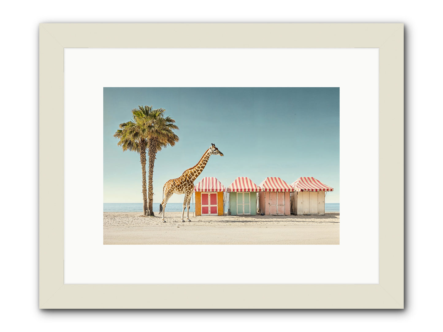 Serendipitous Travels -- Framed Print - White 12x8