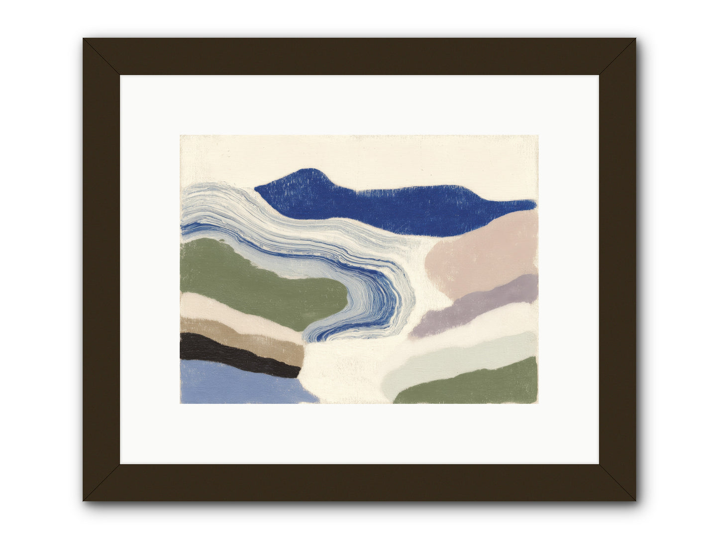 Serene Chaos -- Framed Print - Black 12x9