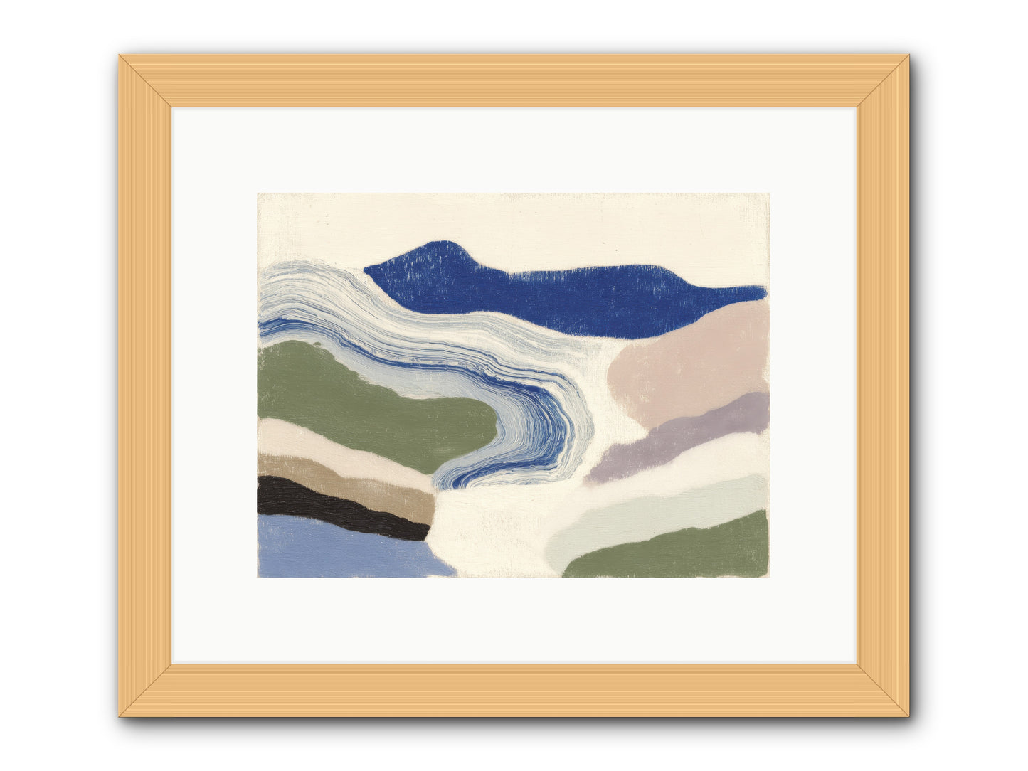 Serene Chaos -- Framed Print - Natural 12x9