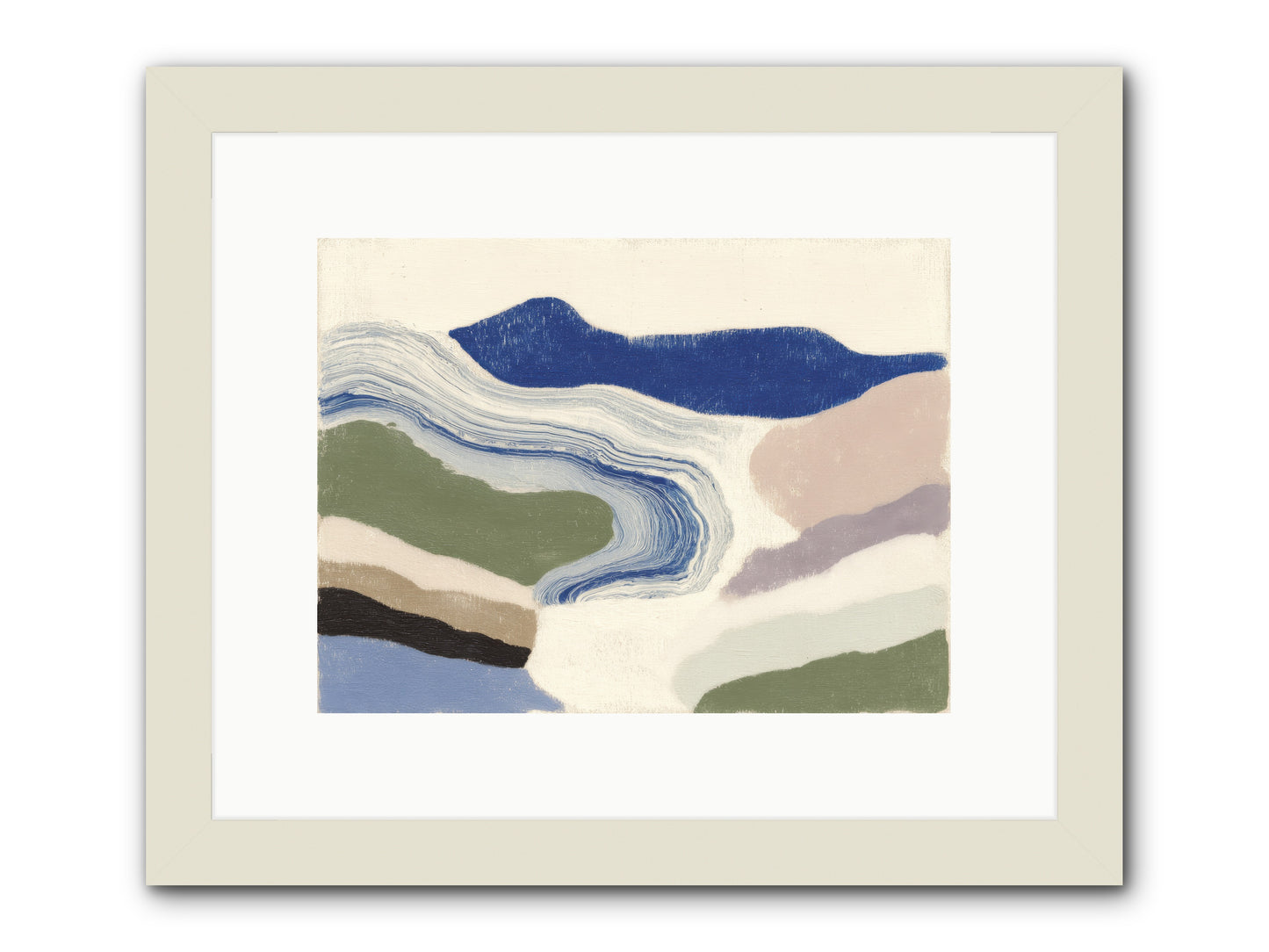 Serene Chaos -- Framed Print - White 12x9