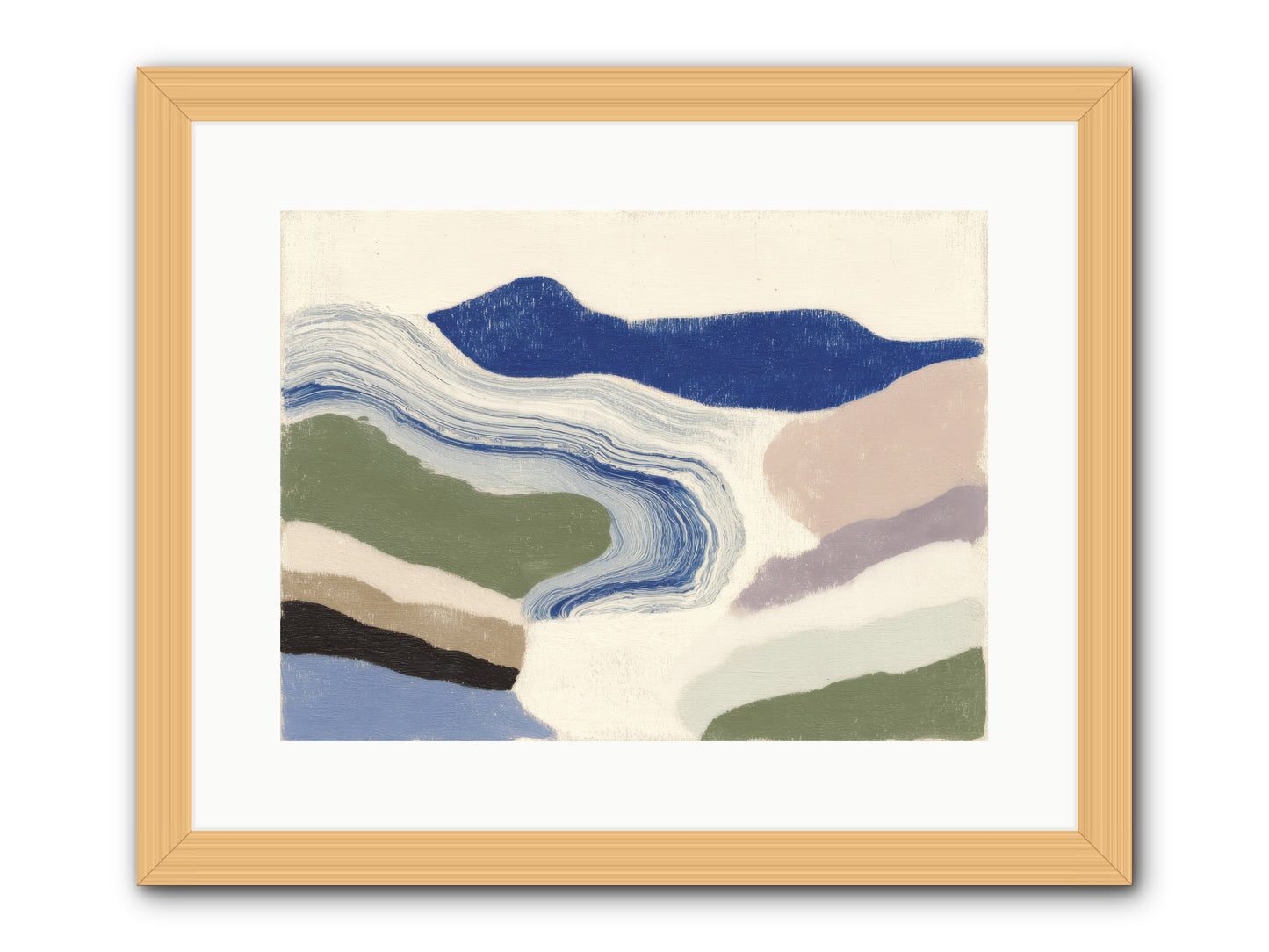 Serene Chaos -- Framed Print - Natural 16x12