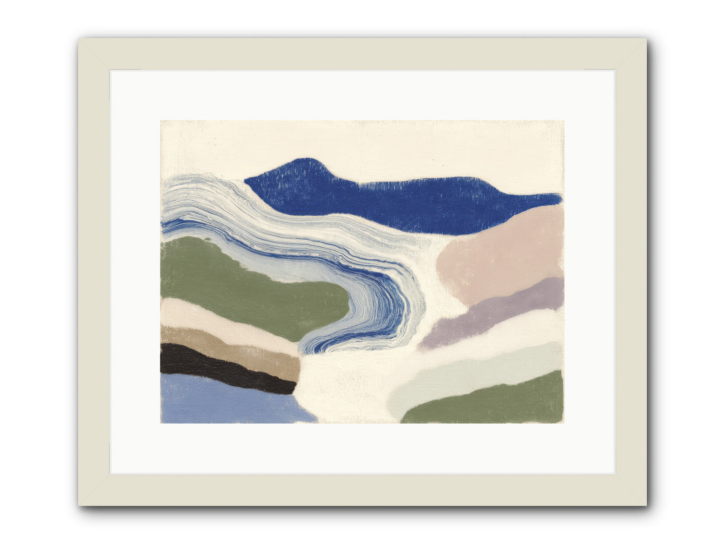 Serene Chaos -- Framed Print - White 16x12