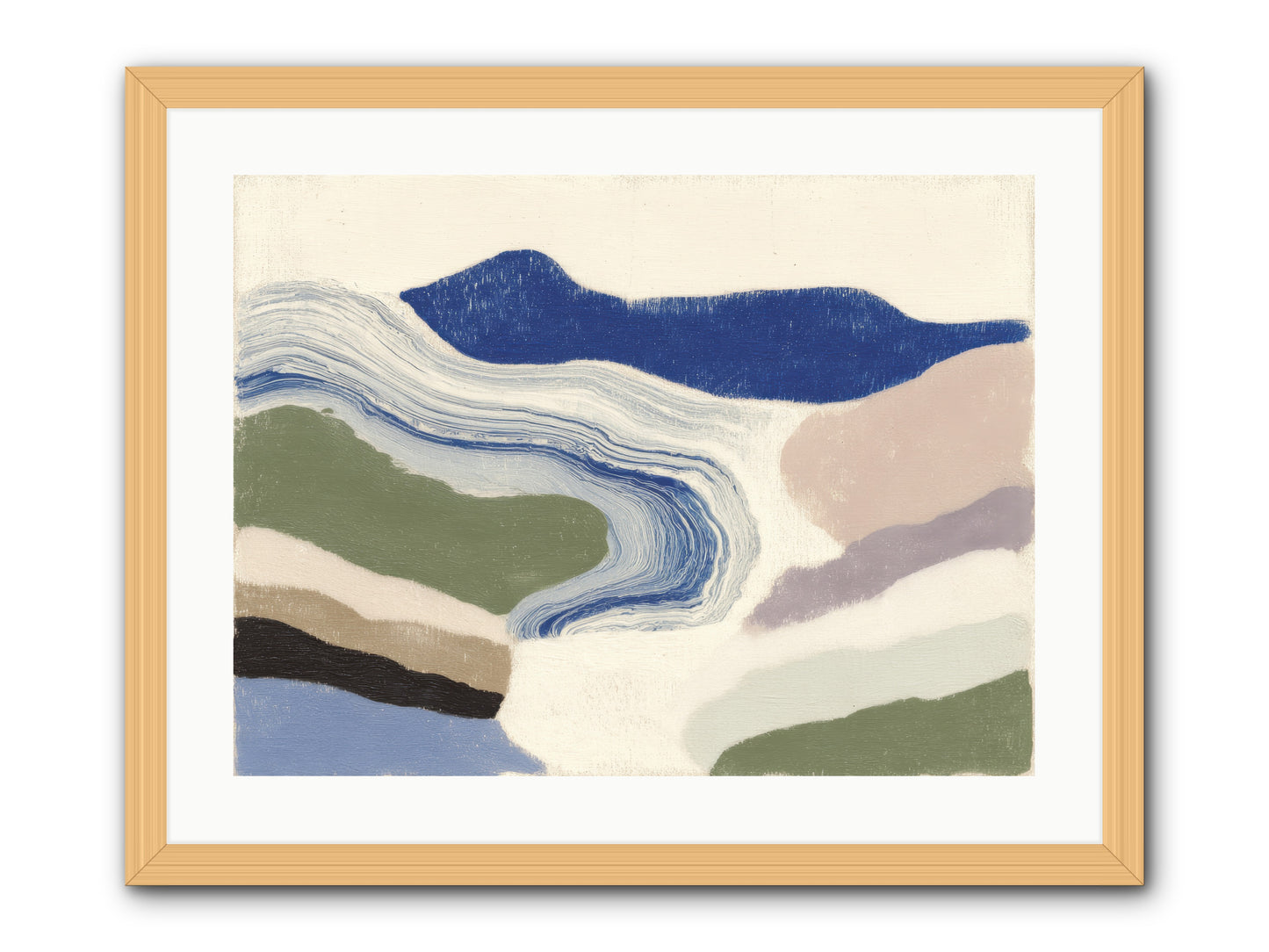 Serene Chaos -- Framed Print - Natural 24x18