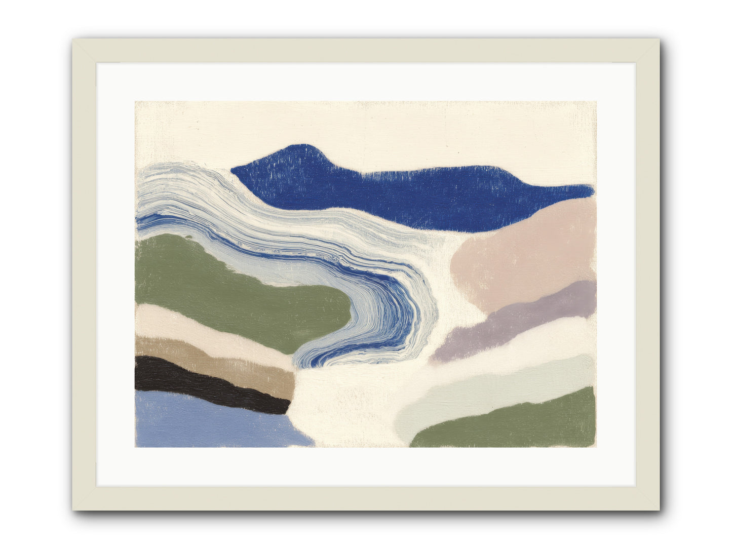 Serene Chaos -- Framed Print - White 24x18