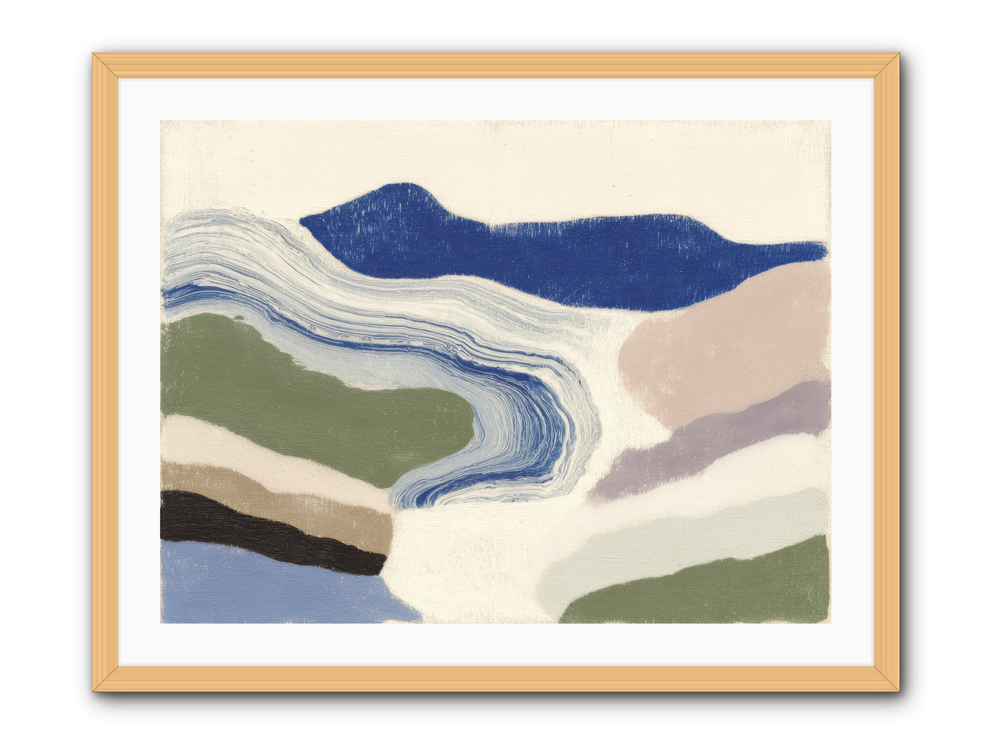 Serene Chaos -- Framed Print - Natural 32x24