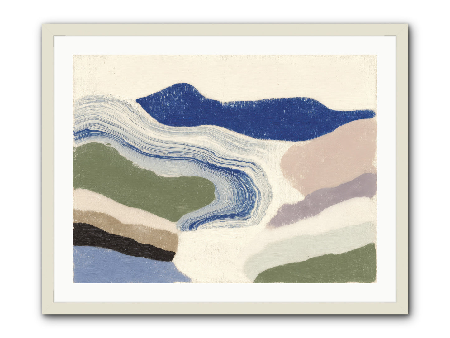 Serene Chaos -- Framed Print - White 32x24
