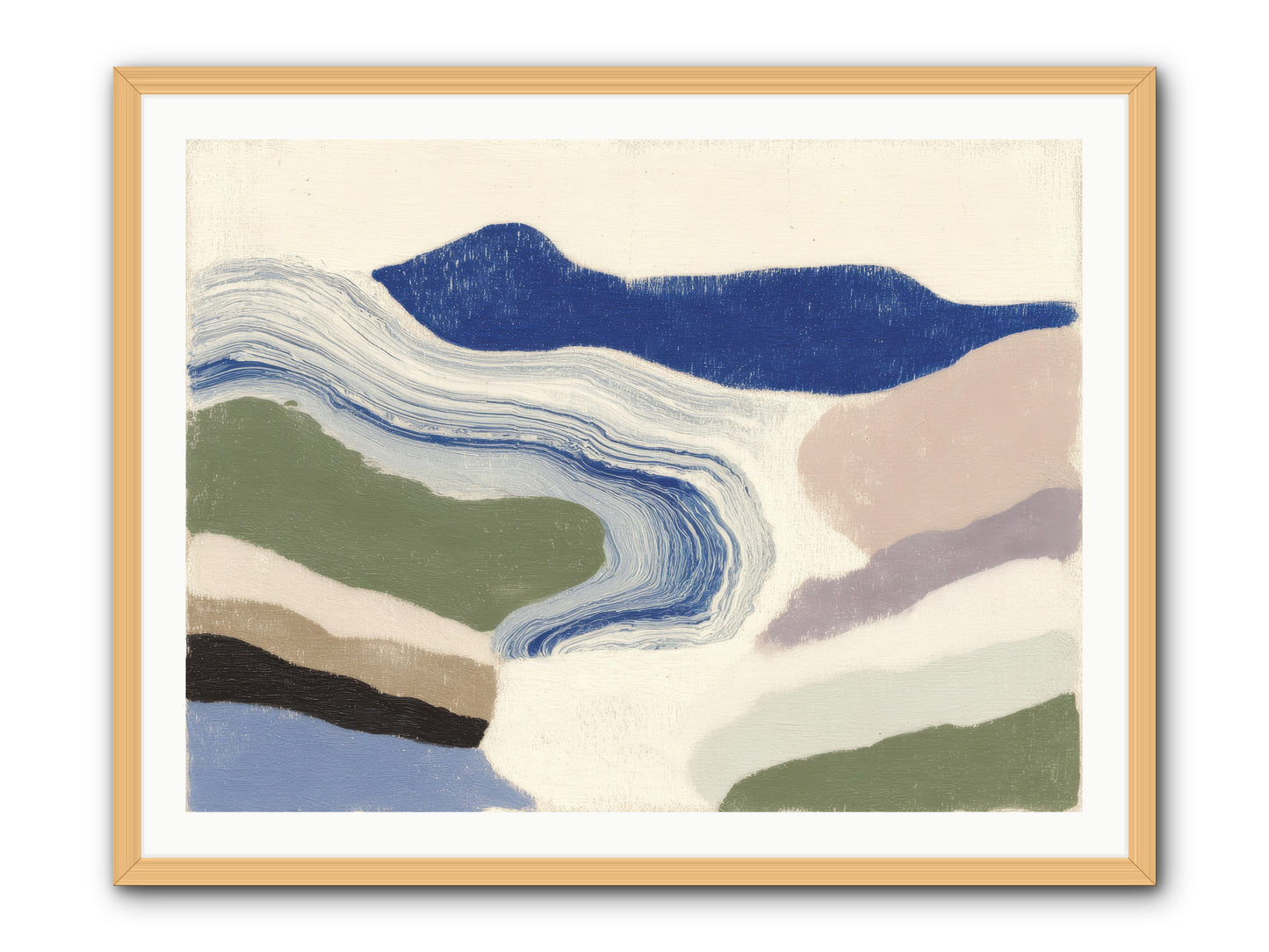 Serene Chaos -- Framed Print - Natural 40x30