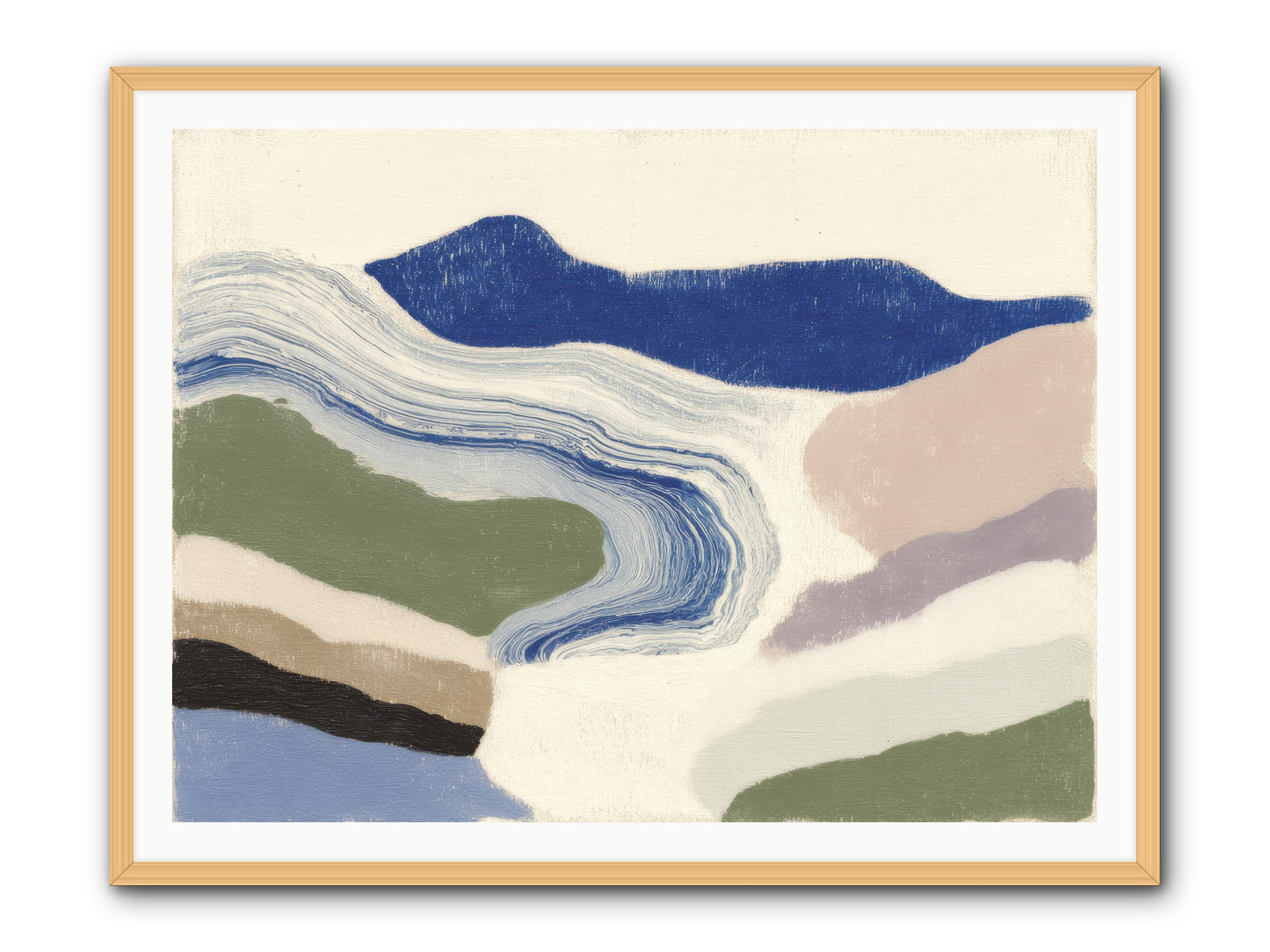 Serene Chaos -- Framed Print - Natural 48x36