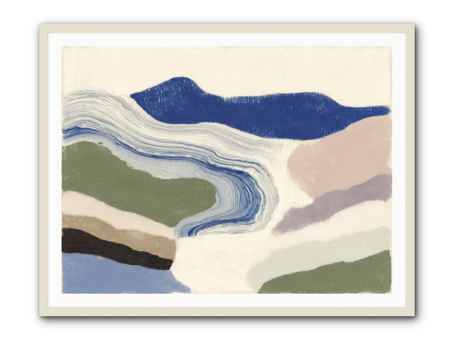 Serene Chaos -- Framed Print - White 48x36