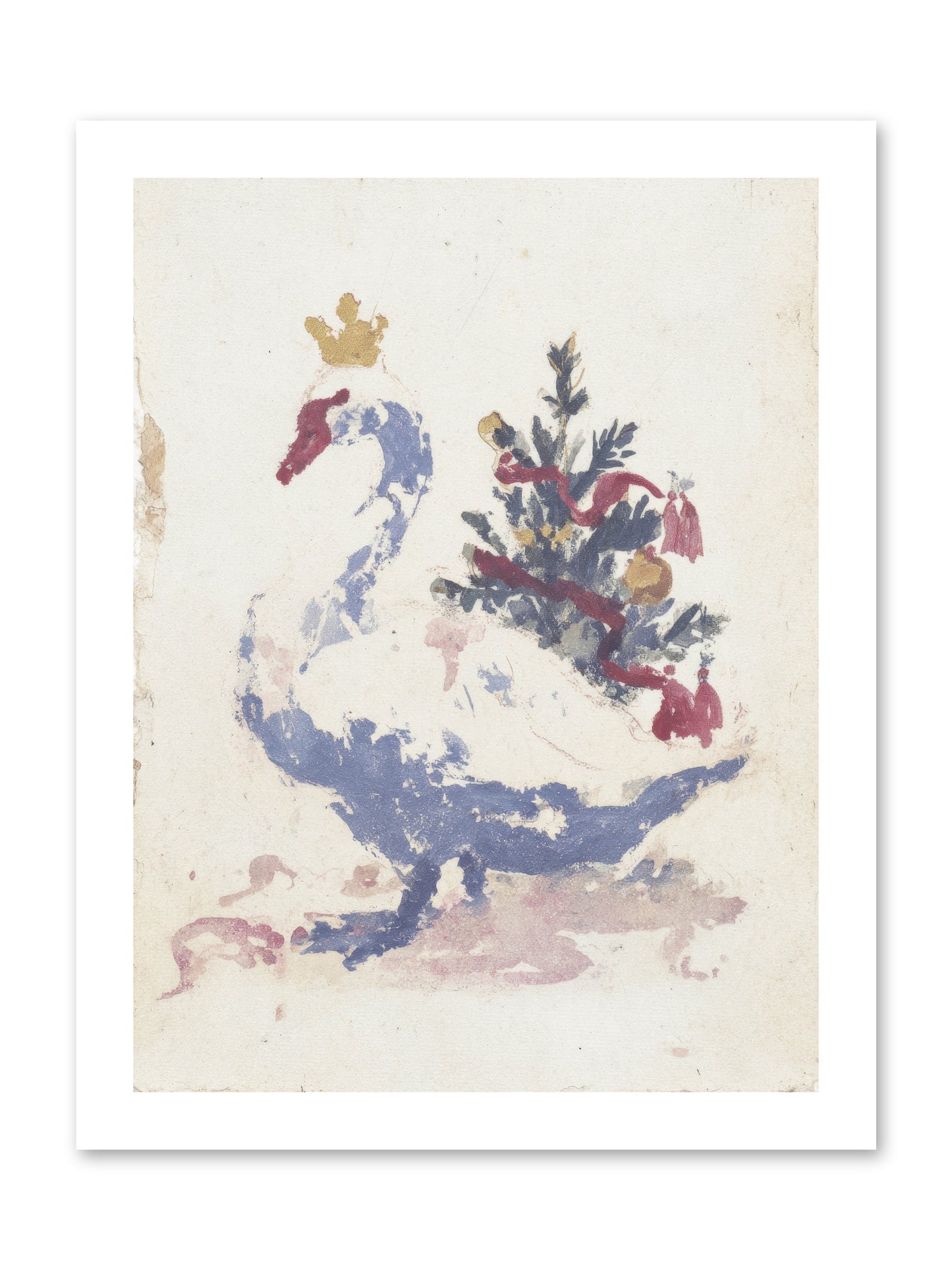 Serene In Snow -- Paper Print 12x16