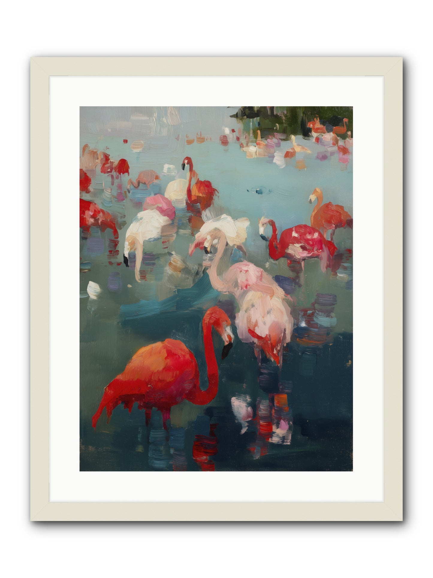 Serene Passage -- Framed Print - White 18x24