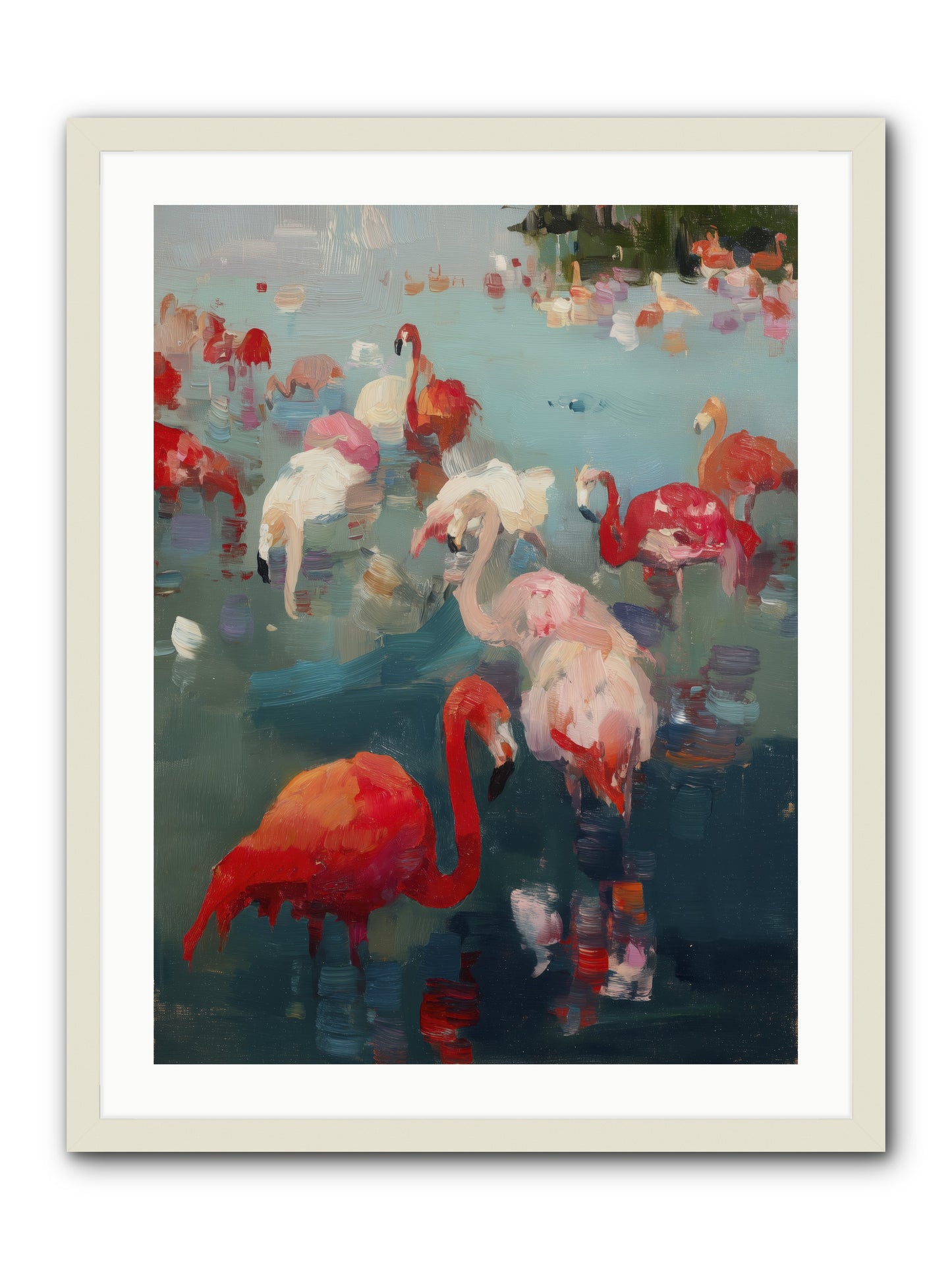 Serene Passage -- Framed Print - White 24x32