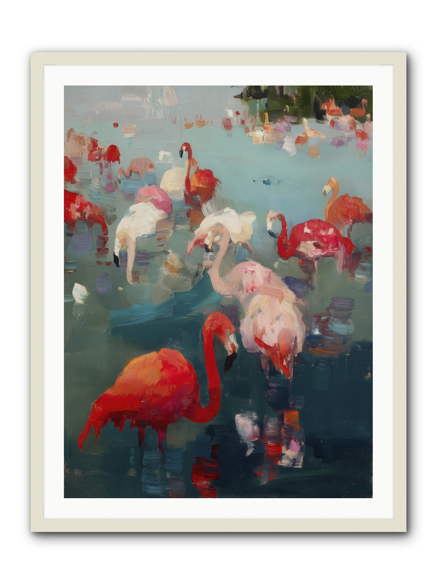 Serene Passage -- Framed Print - White 30x40
