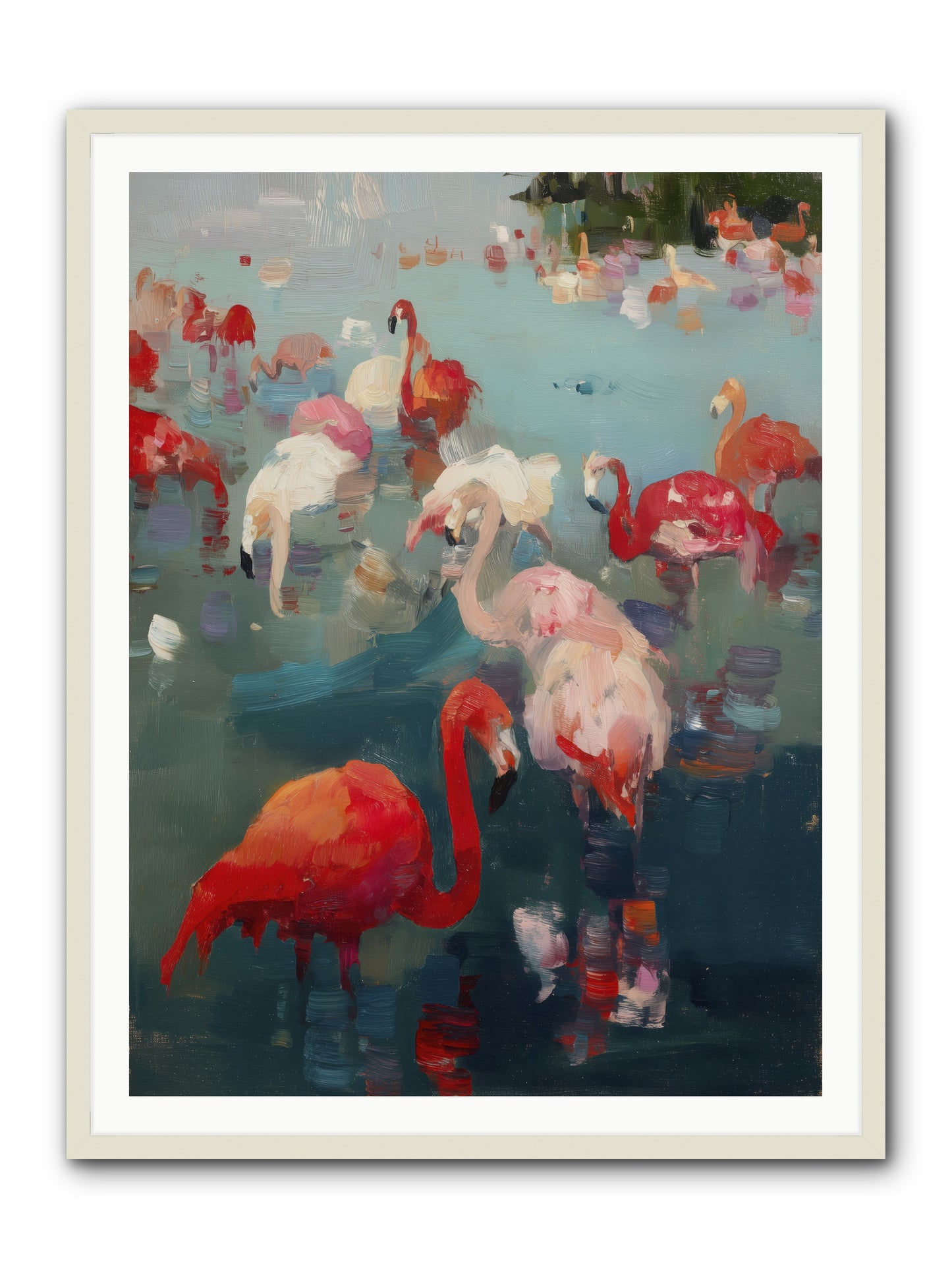 Serene Passage -- Framed Print - White 36x48