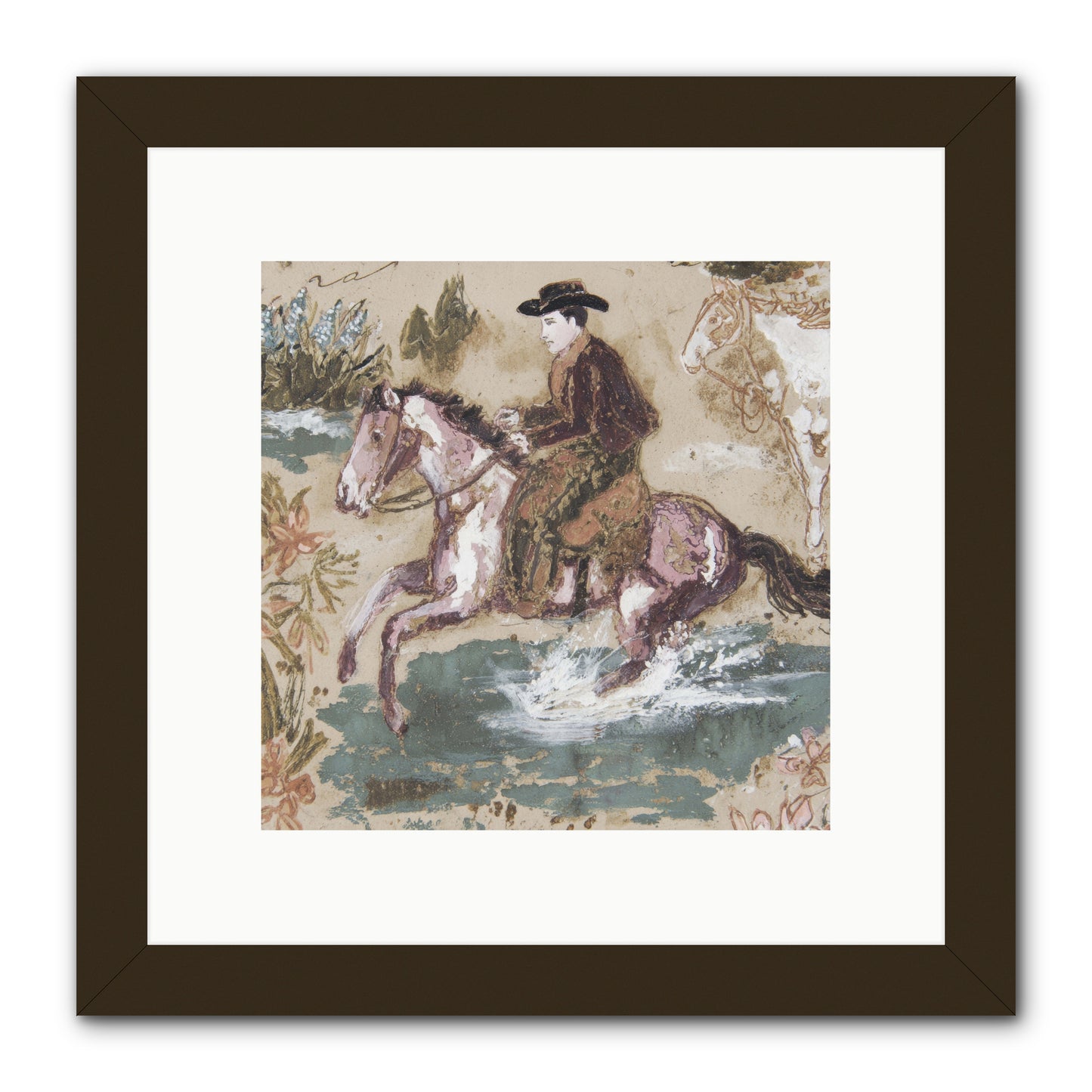 Serpentine Way -- Framed Print - Black 10x10
