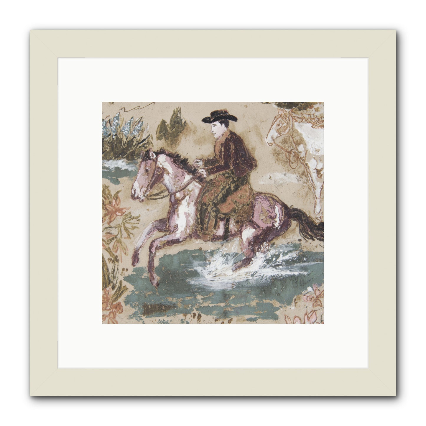 Serpentine Way -- Framed Print - White 10x10