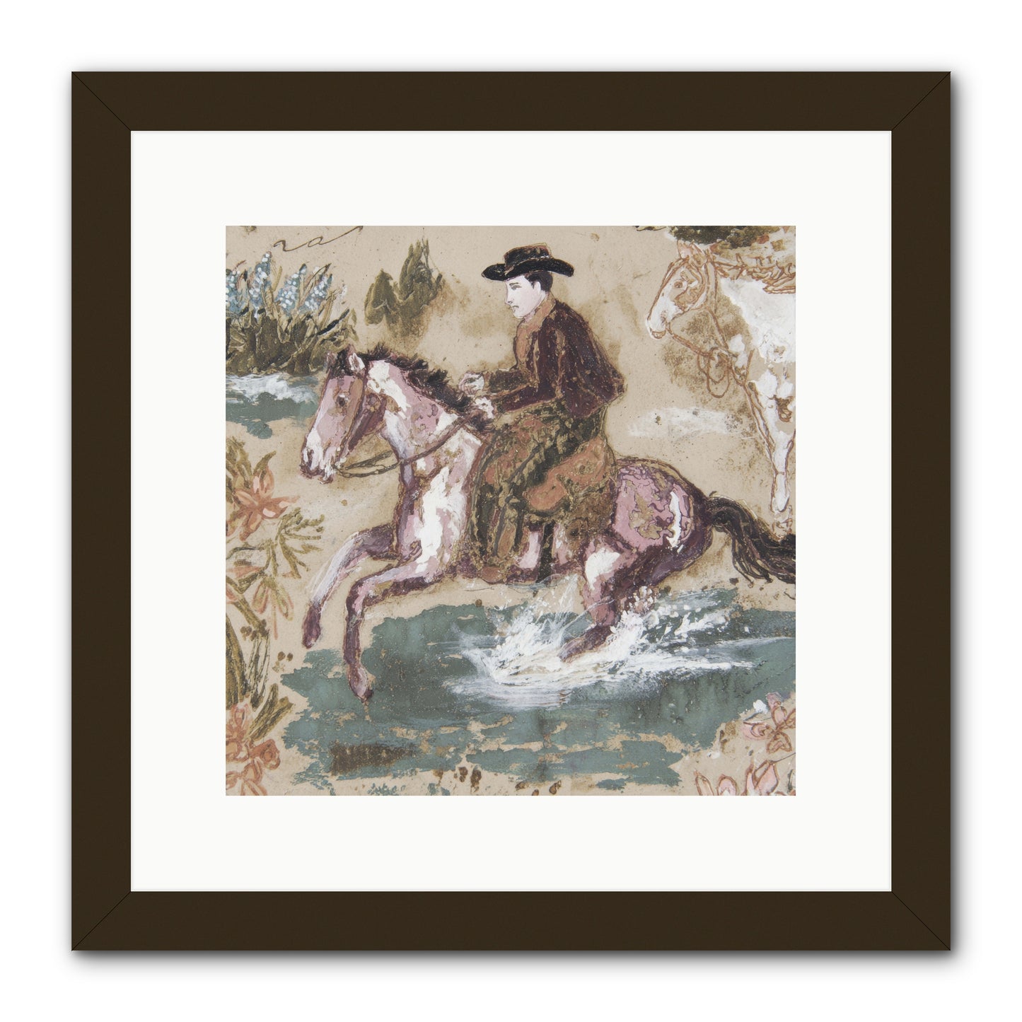 Serpentine Way -- Framed Print - Black 12x12