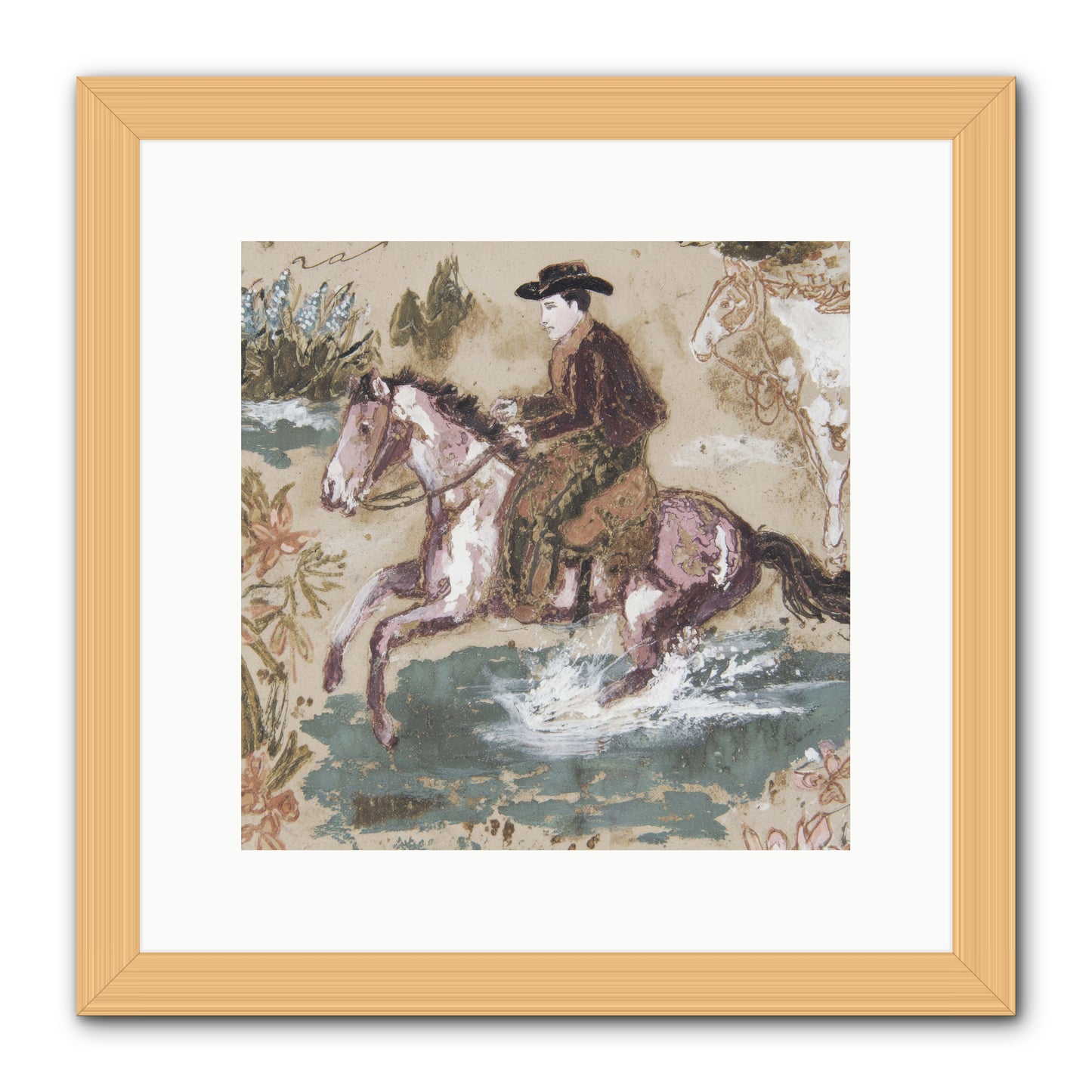 Serpentine Way -- Framed Print - Natural 12x12