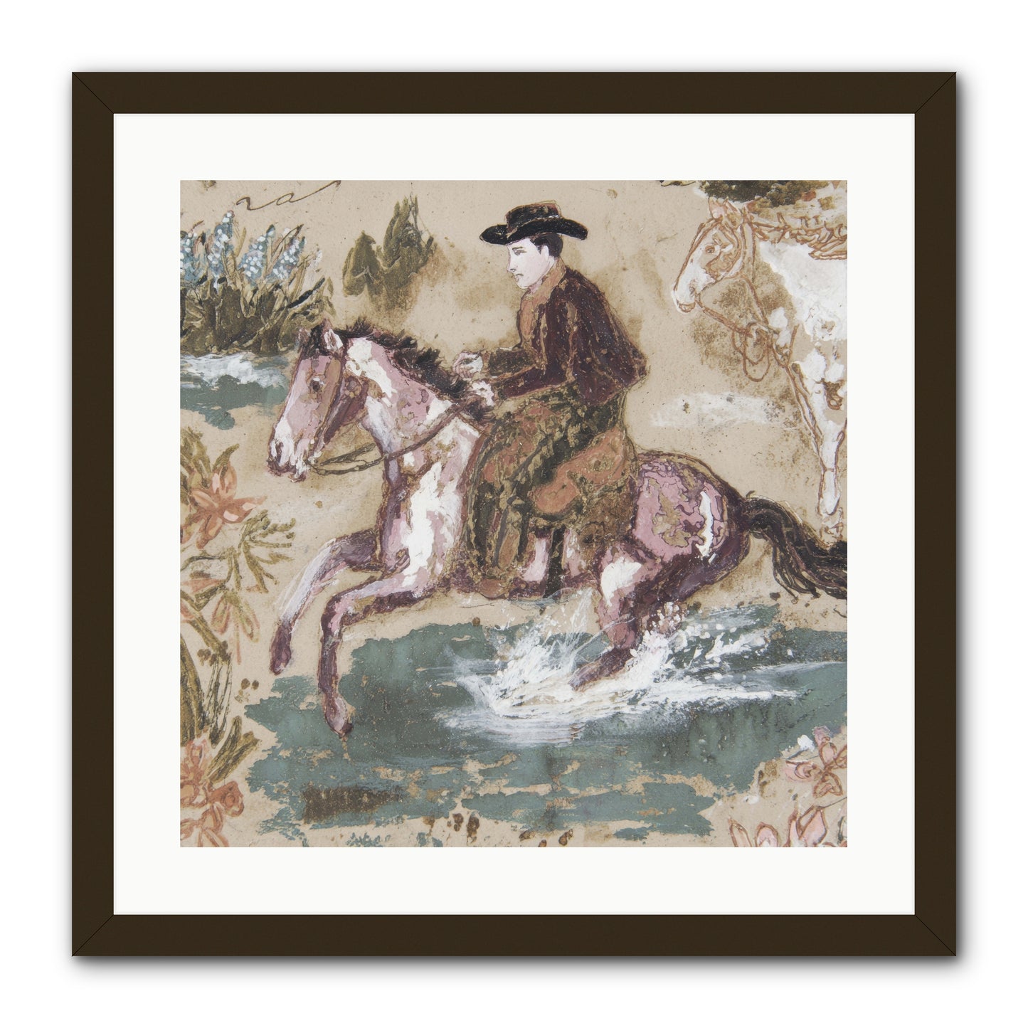 Serpentine Way -- Framed Print - Black 20x20