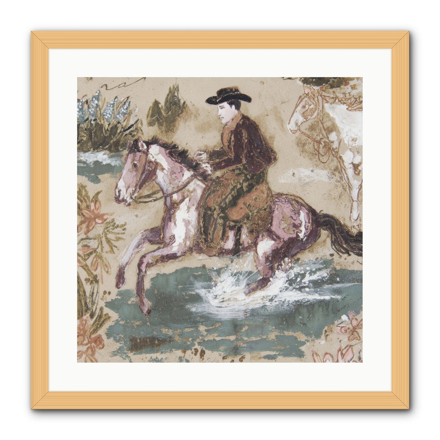 Serpentine Way -- Framed Print - Natural 20x20