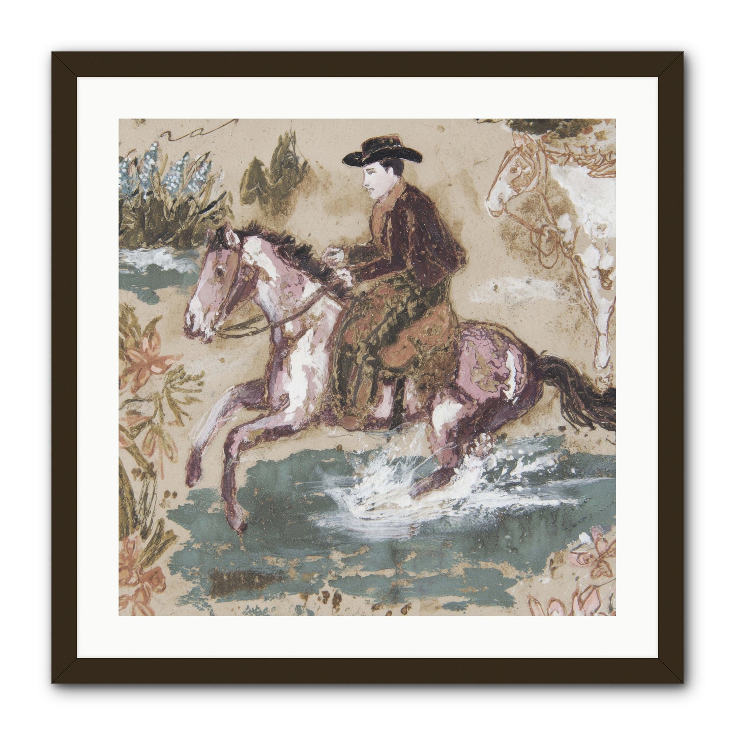 Serpentine Way -- Framed Print - Black 24x24