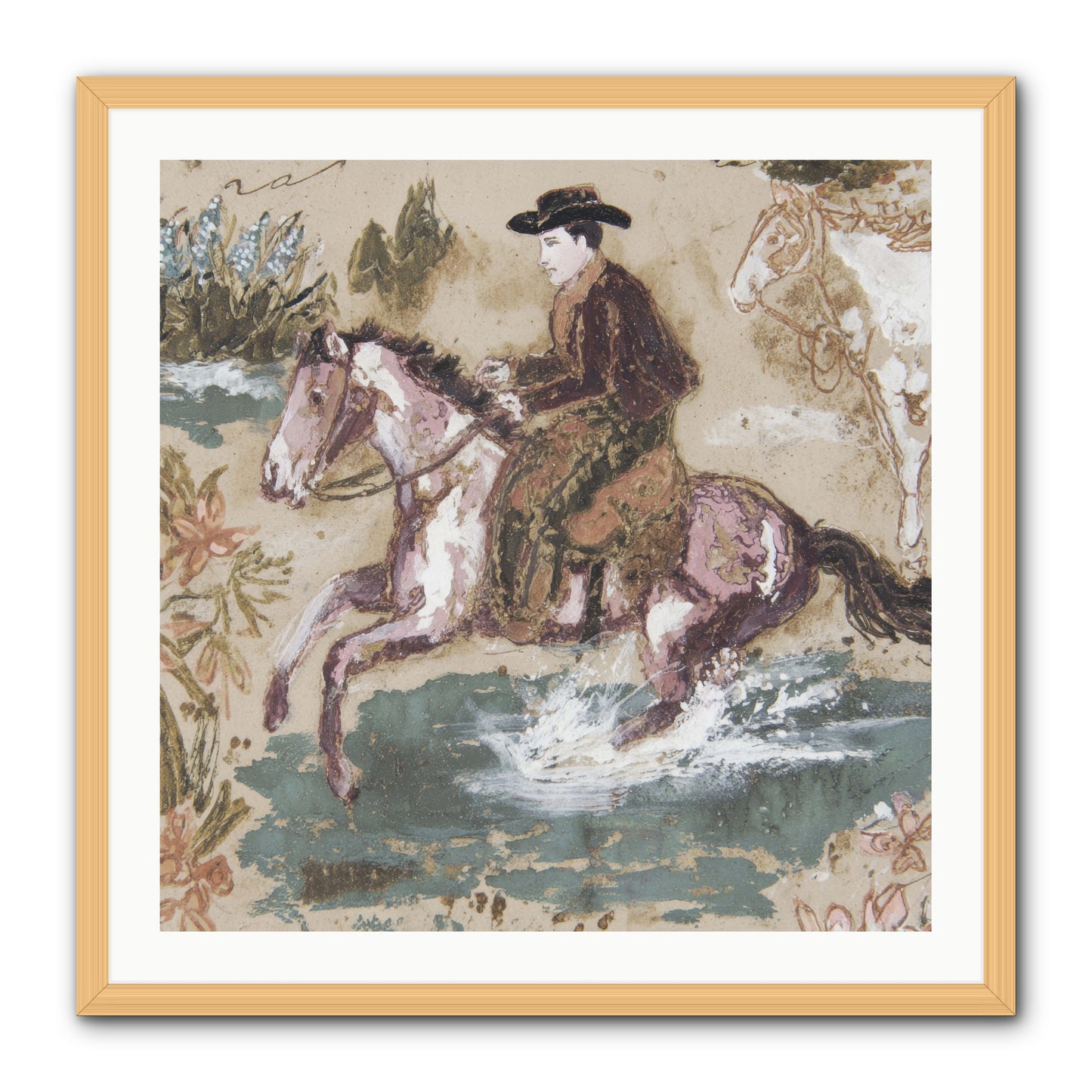Serpentine Way -- Framed Print - Natural 30x30