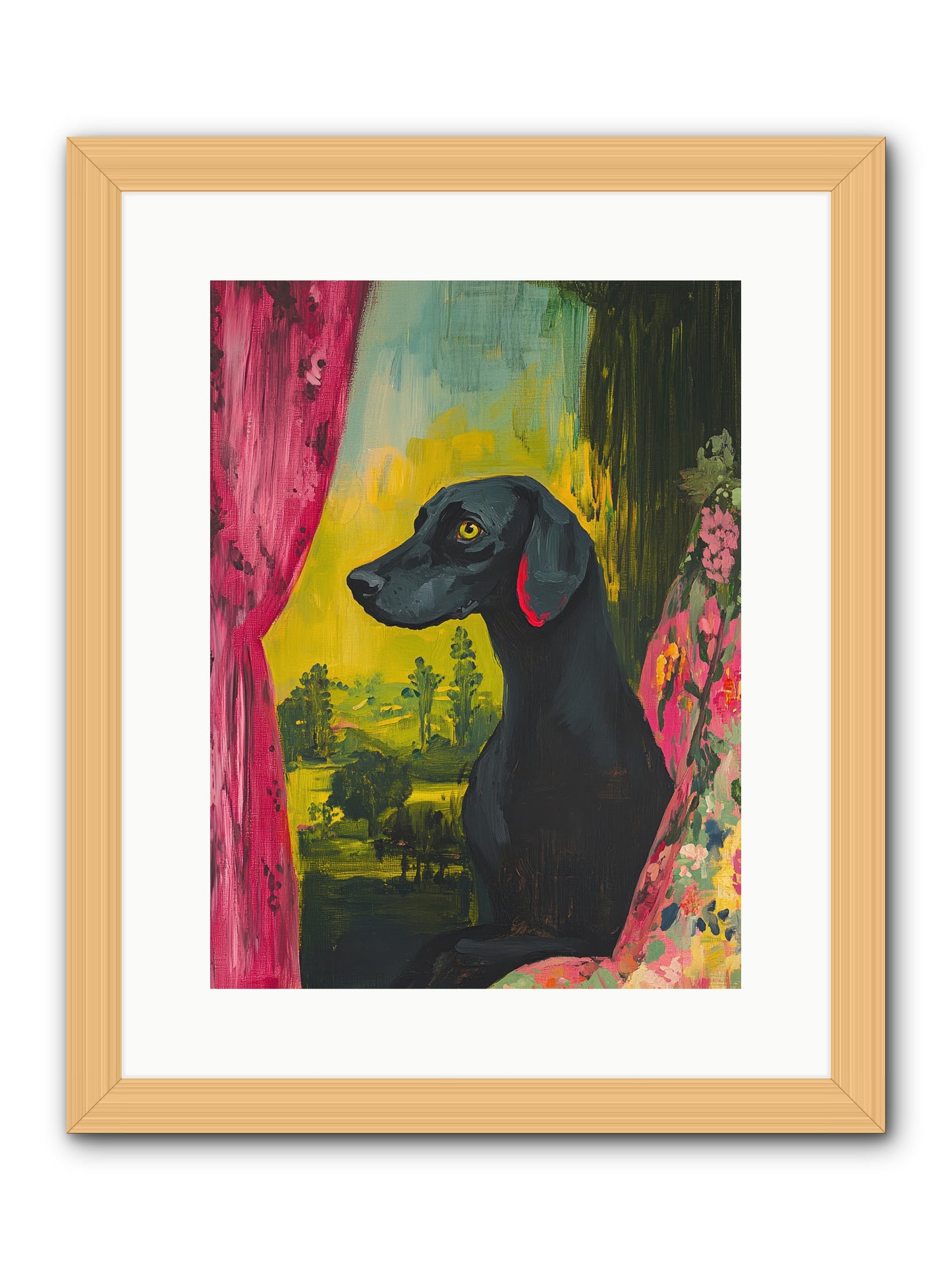 Shadow At Daybreak -- Framed Print - Natural 12x16