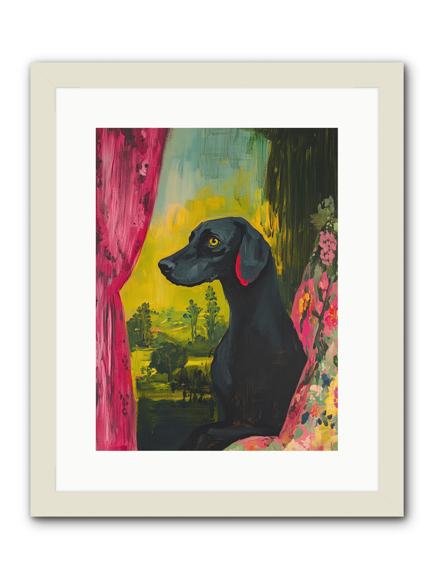 Shadow At Daybreak -- Framed Print - White 12x16