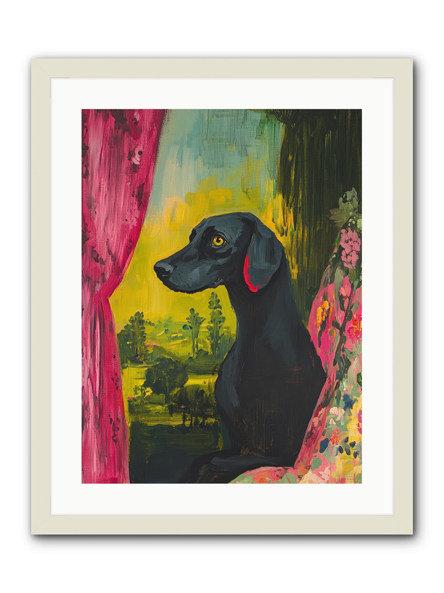 Shadow At Daybreak -- Framed Print - White 18x24