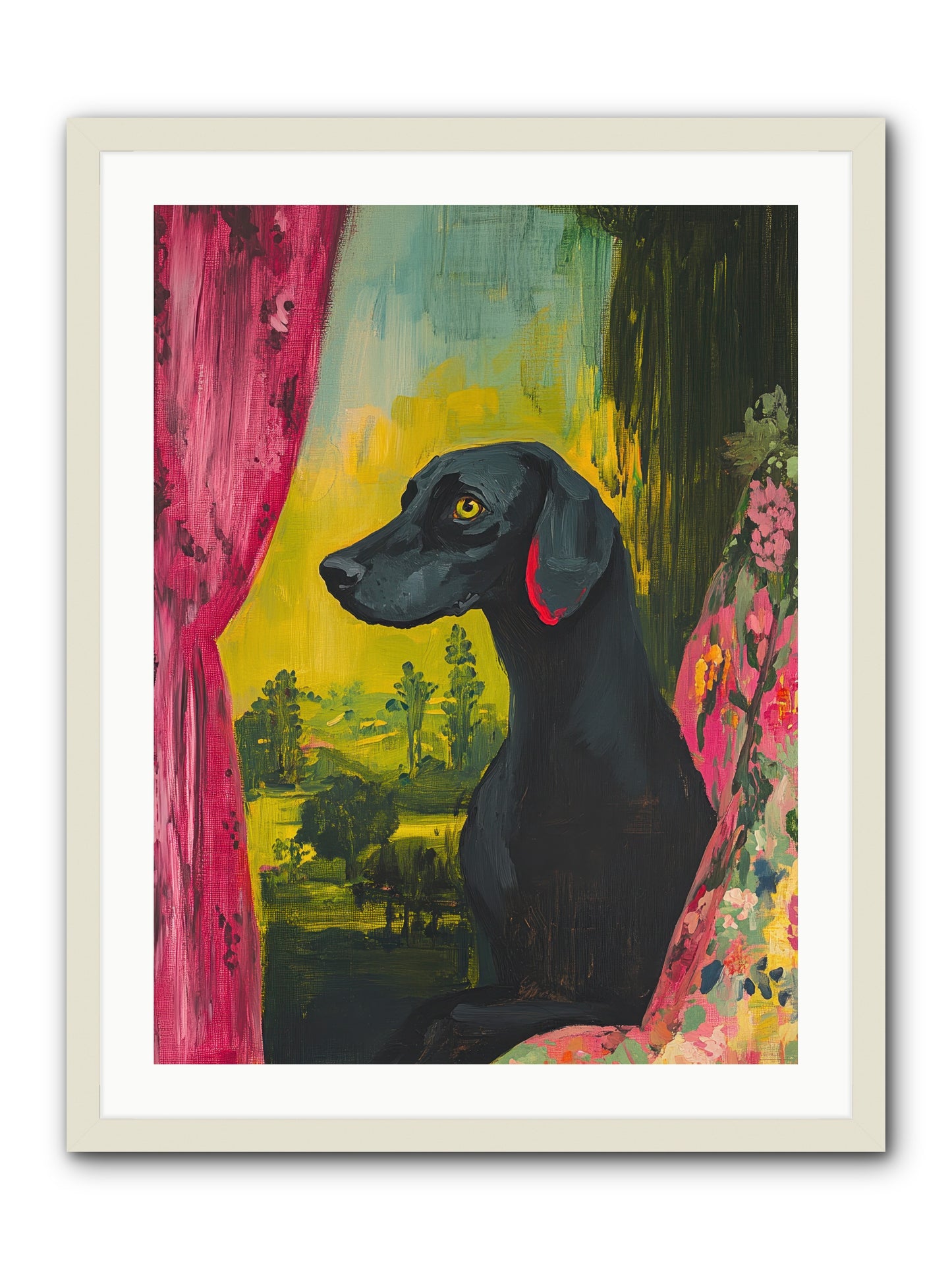 Shadow At Daybreak -- Framed Print - White 24x32