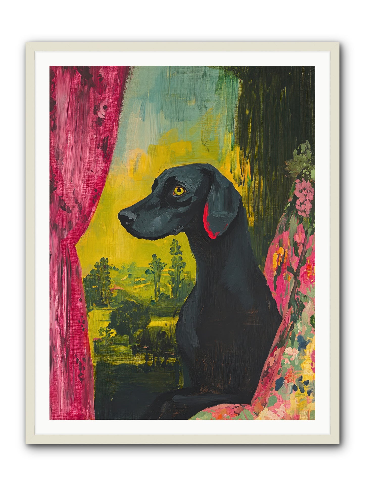 Shadow At Daybreak -- Framed Print - White 36x48