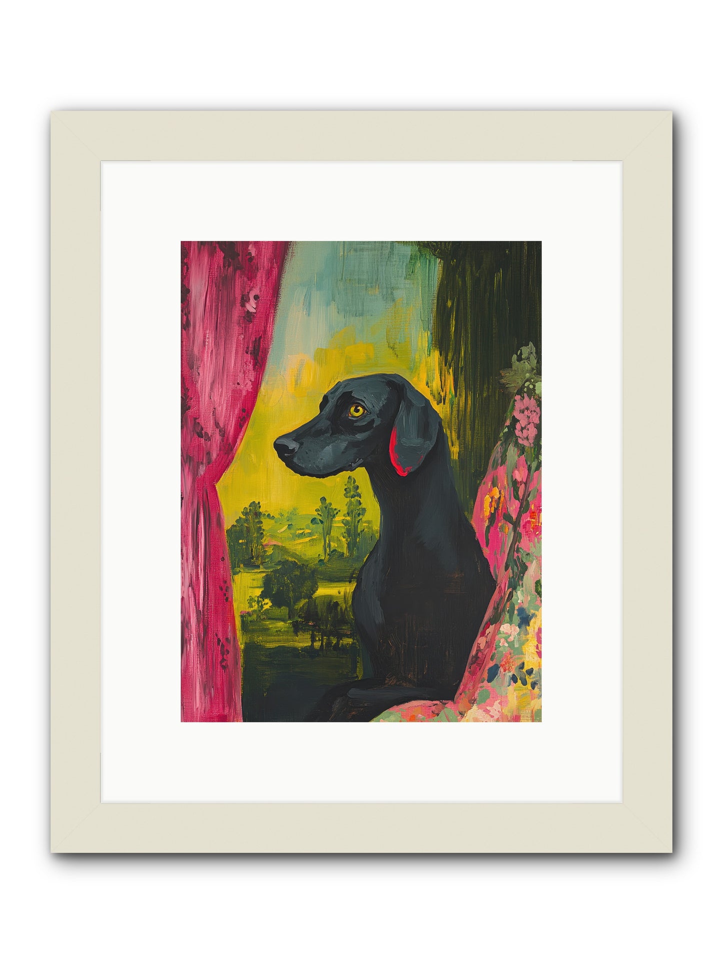 Shadow At Daybreak -- Framed Print - White 9x12