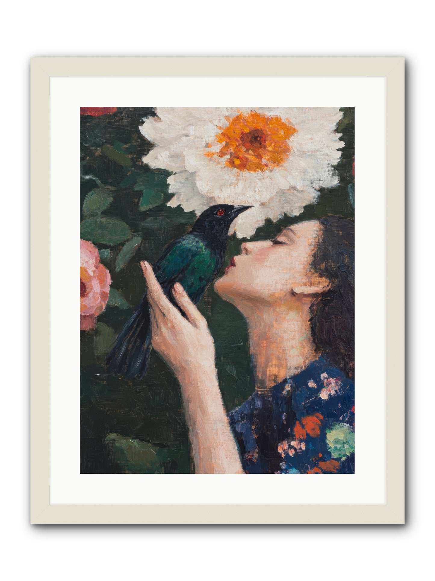 Shadow Brilliance -- Framed Print - White 18x24