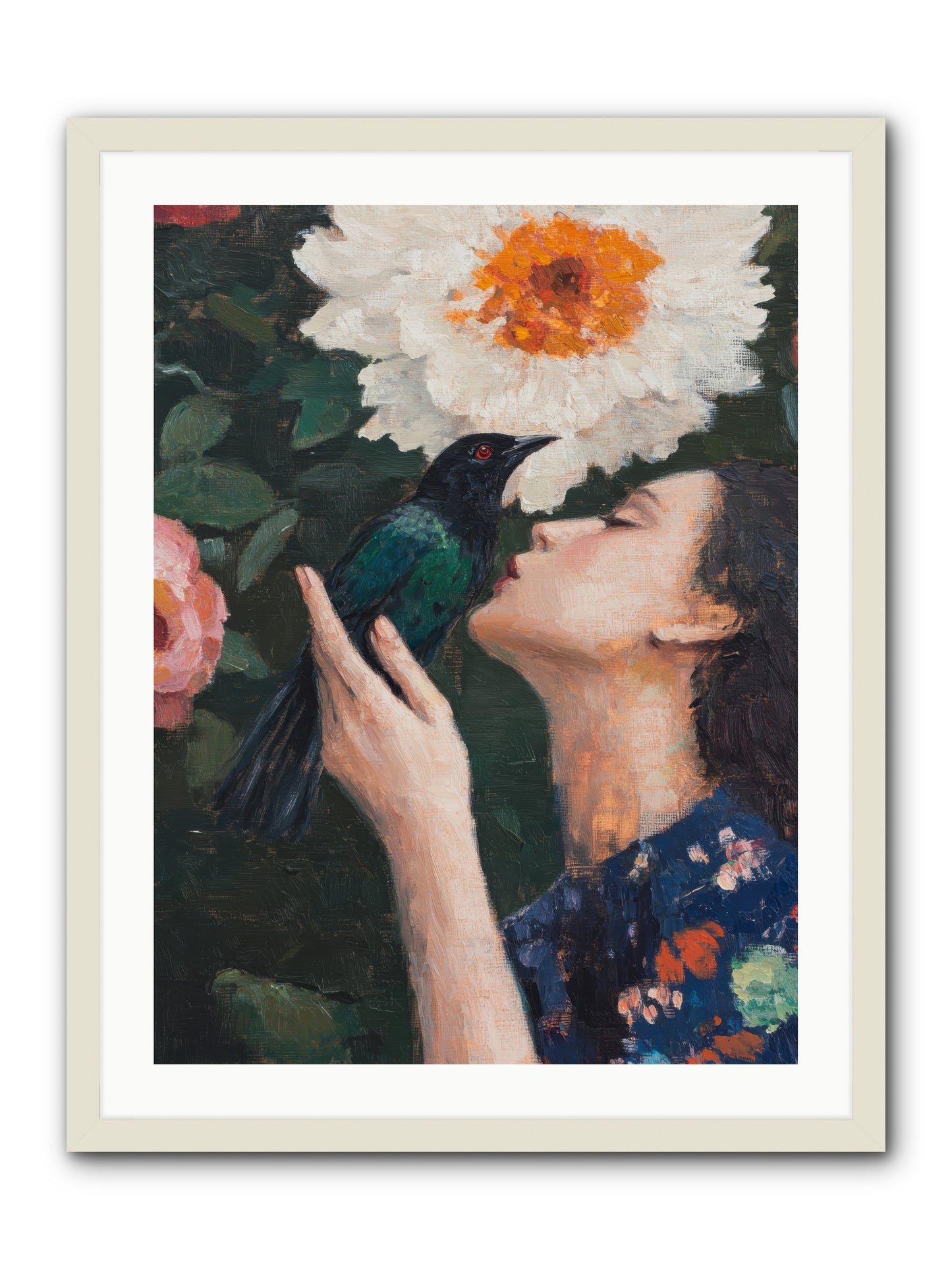 Shadow Brilliance -- Framed Print - White 24x32