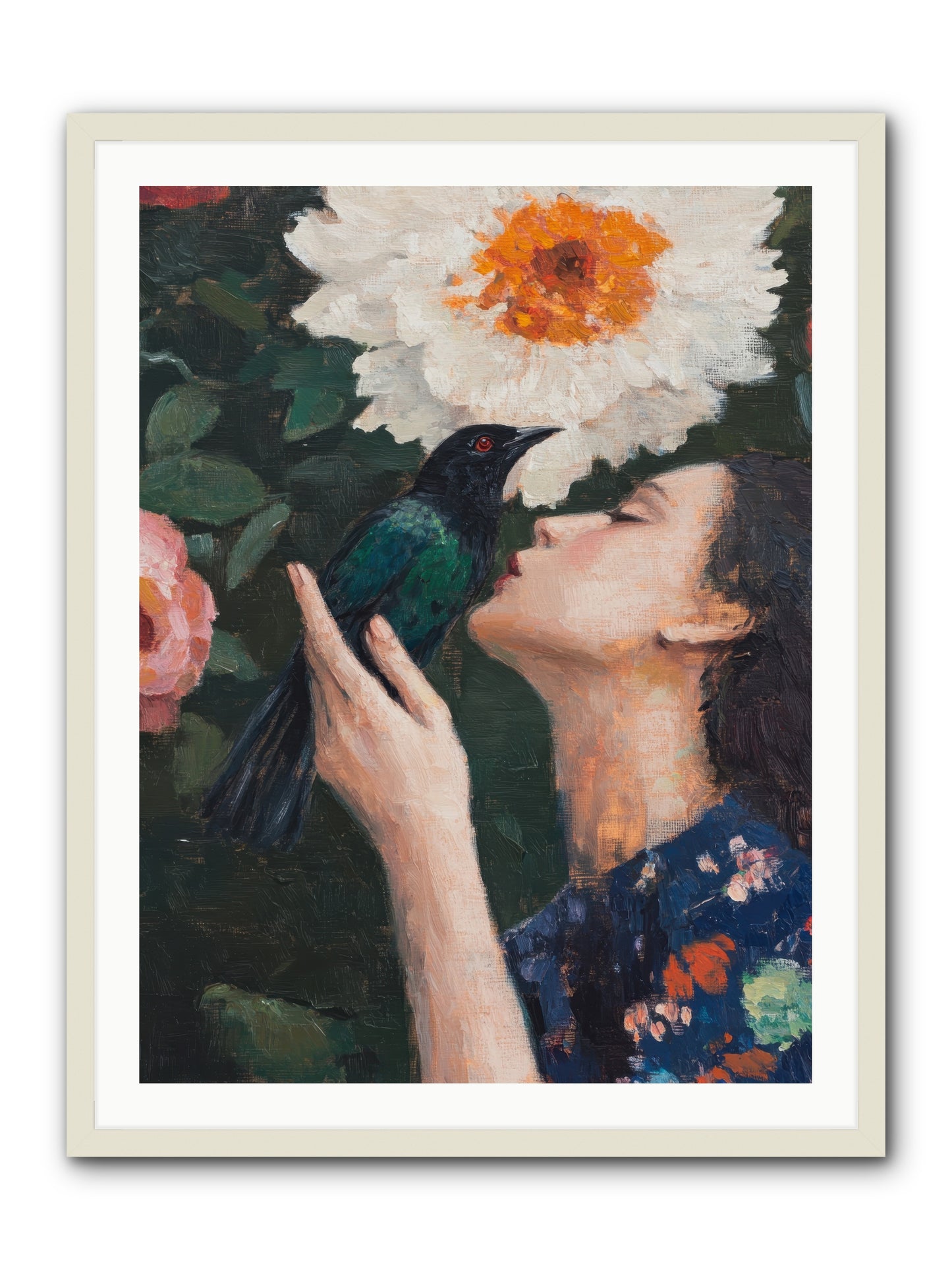 Shadow Brilliance -- Framed Print - White 30x40